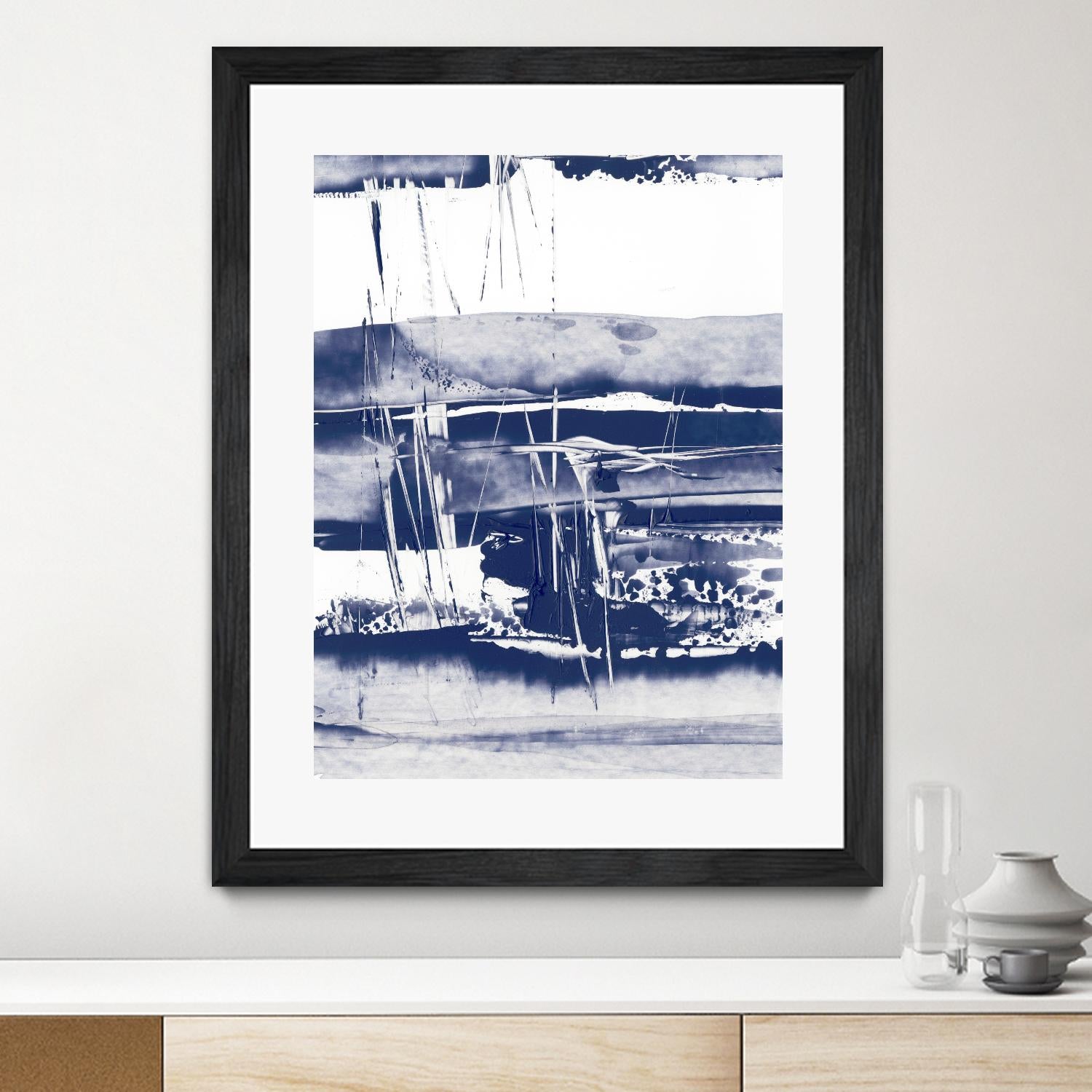 Alternating Current VI by Ethan Harper on GIANT ART - blue abstract