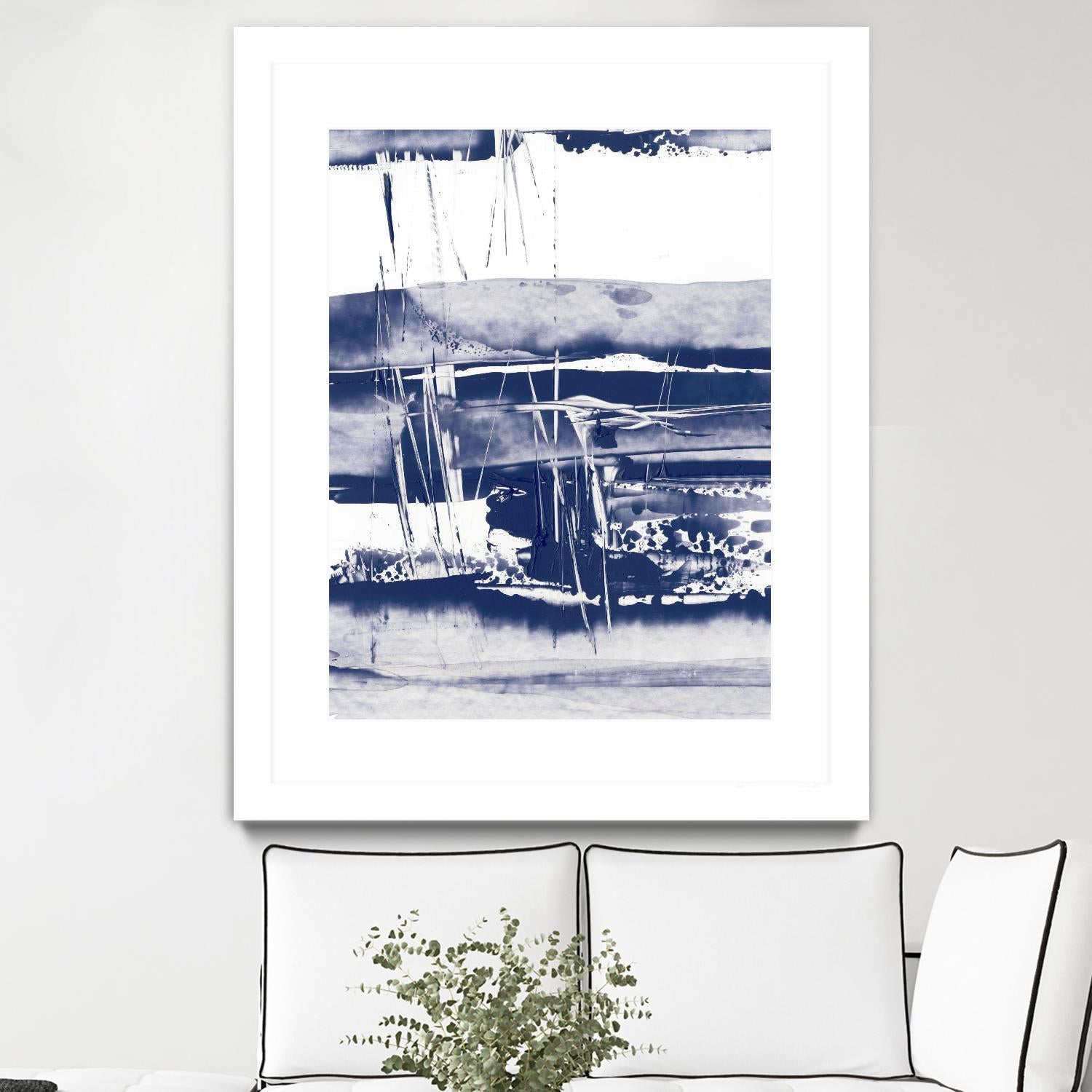 Alternating Current VI by Ethan Harper on GIANT ART - blue abstract