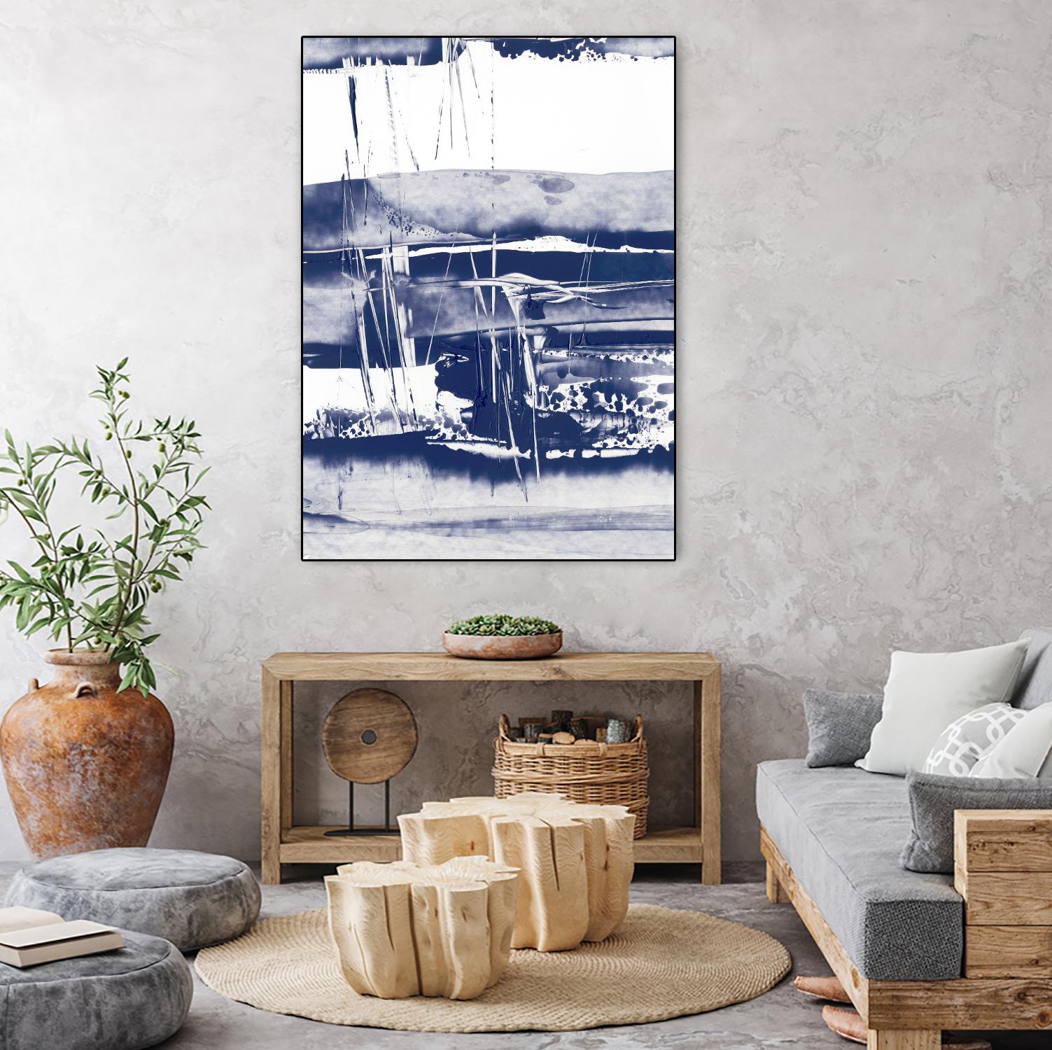 Alternating Current VI by Ethan Harper on GIANT ART - blue abstract