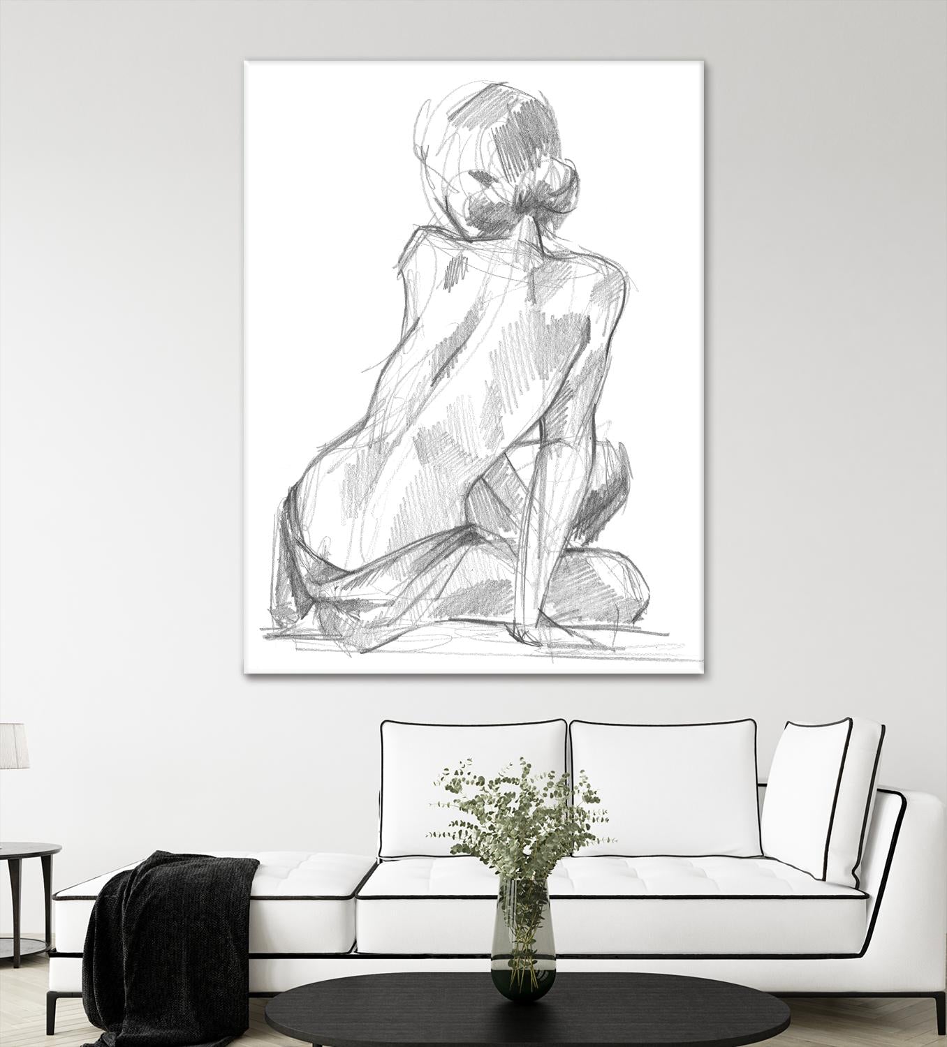 Sitting Pose II by Jennifer Paxton Parker on GIANT ART - linear linear