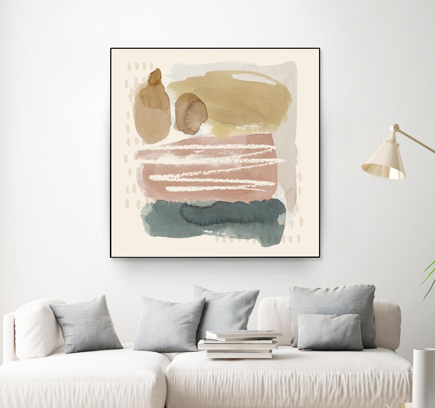 Ochre Echo I by Grace Popp on GIANT ART - abstract