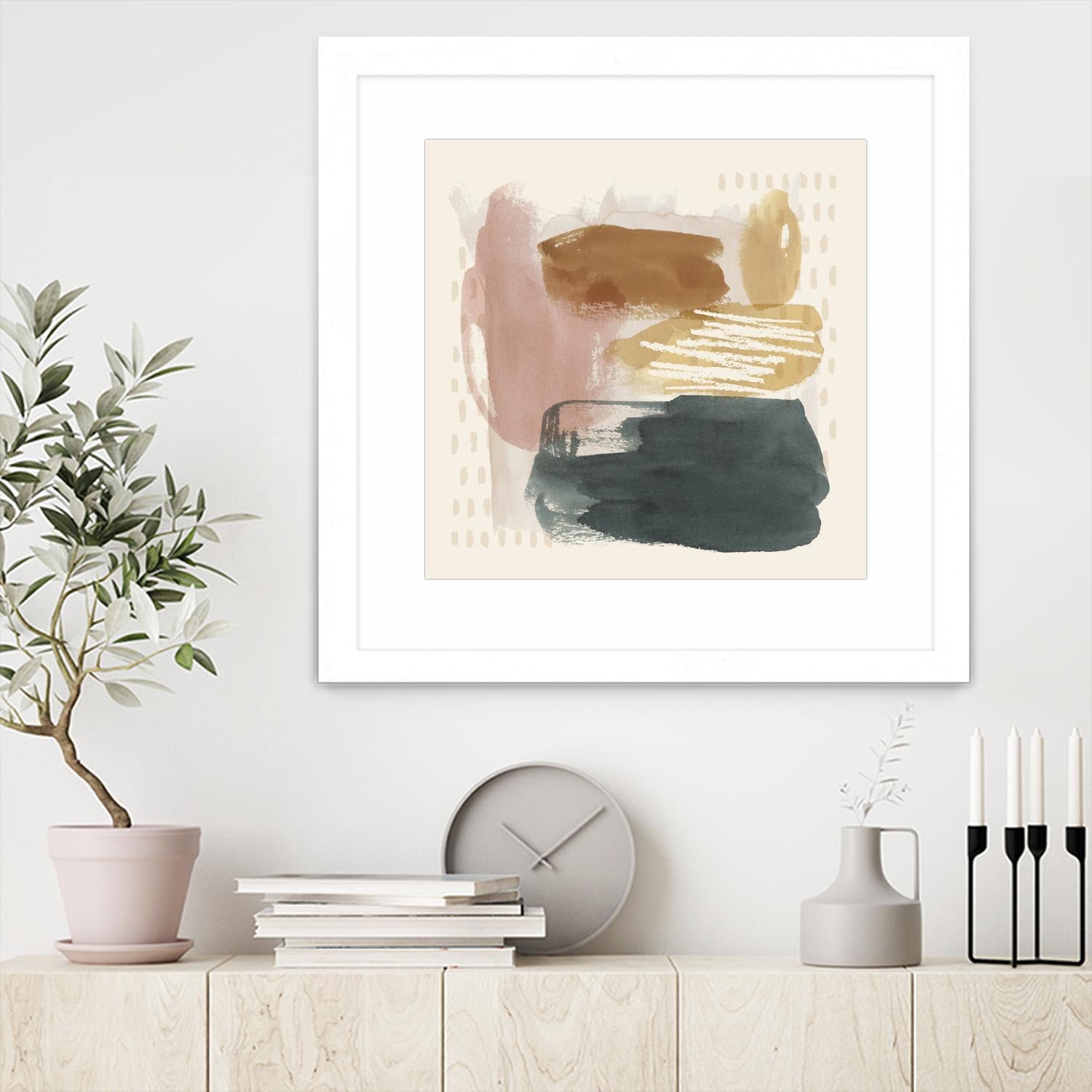 Ochre Echo IV by Grace Popp on GIANT ART - abstract