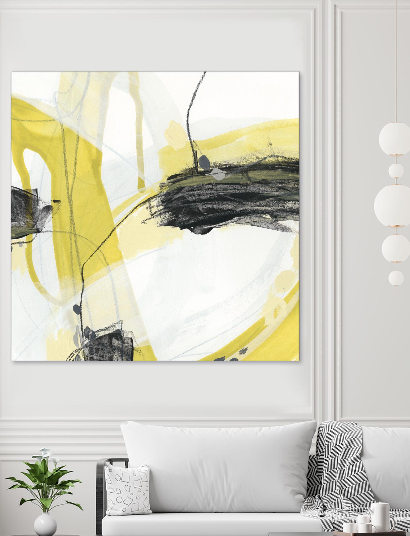 Conduit II by June Erica Vess on GIANT ART - yellow abstract