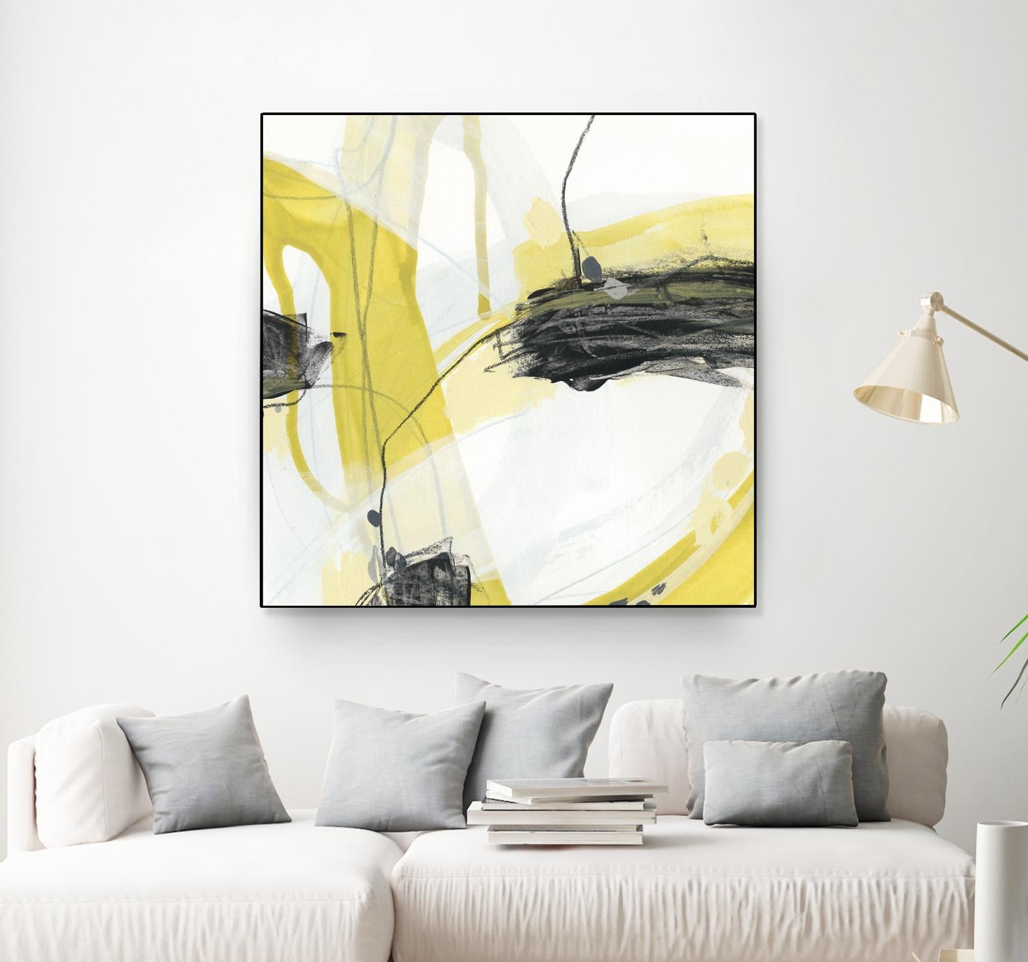 Conduit II by June Erica Vess on GIANT ART - yellow abstract