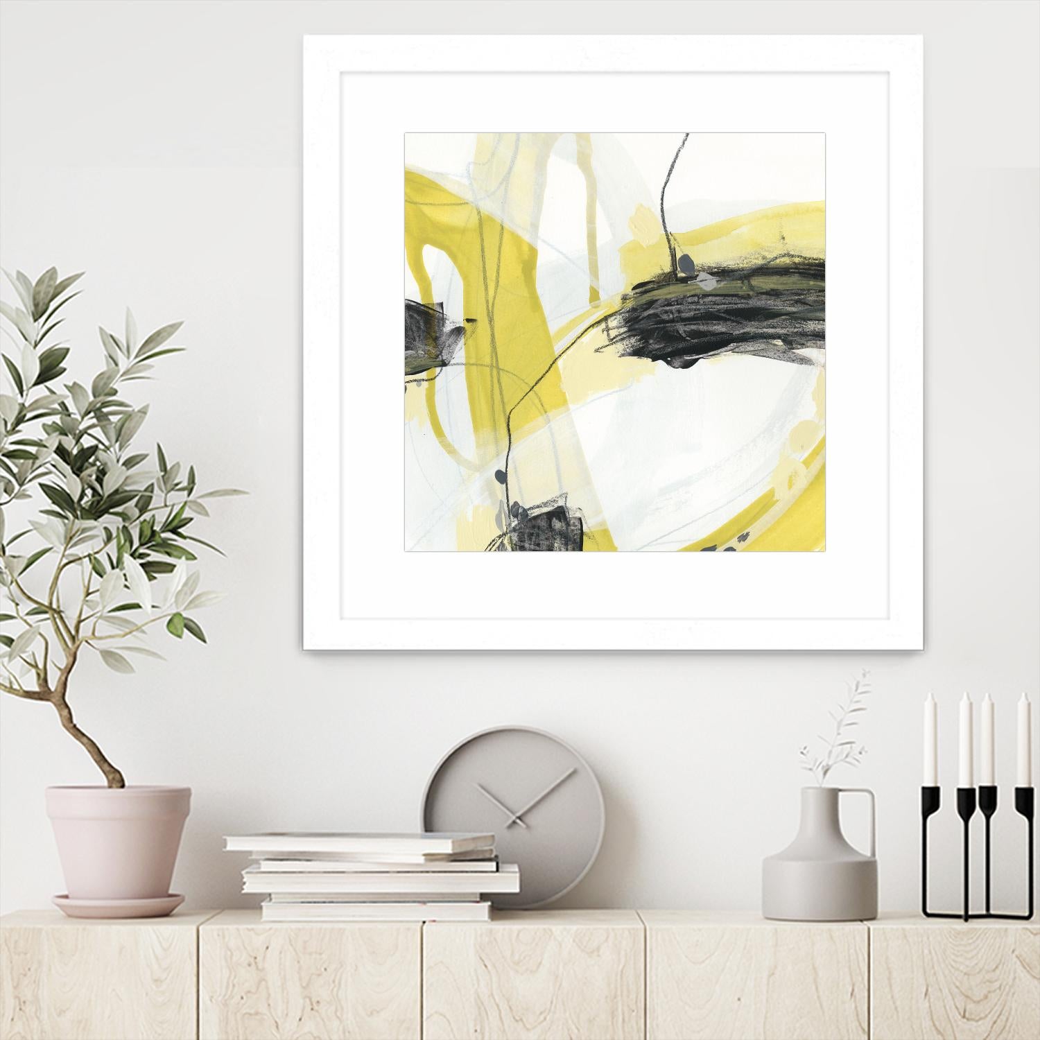 Conduit II by June Erica Vess on GIANT ART - yellow abstract