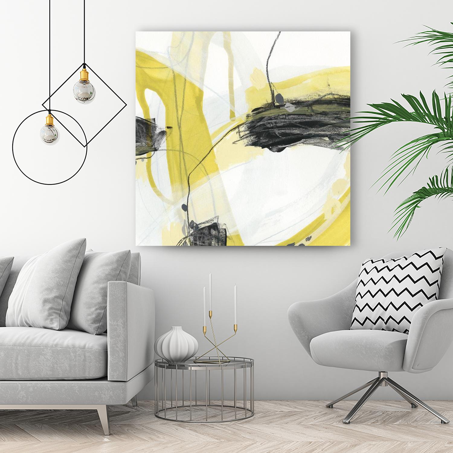 Conduit II by June Erica Vess on GIANT ART - yellow abstract