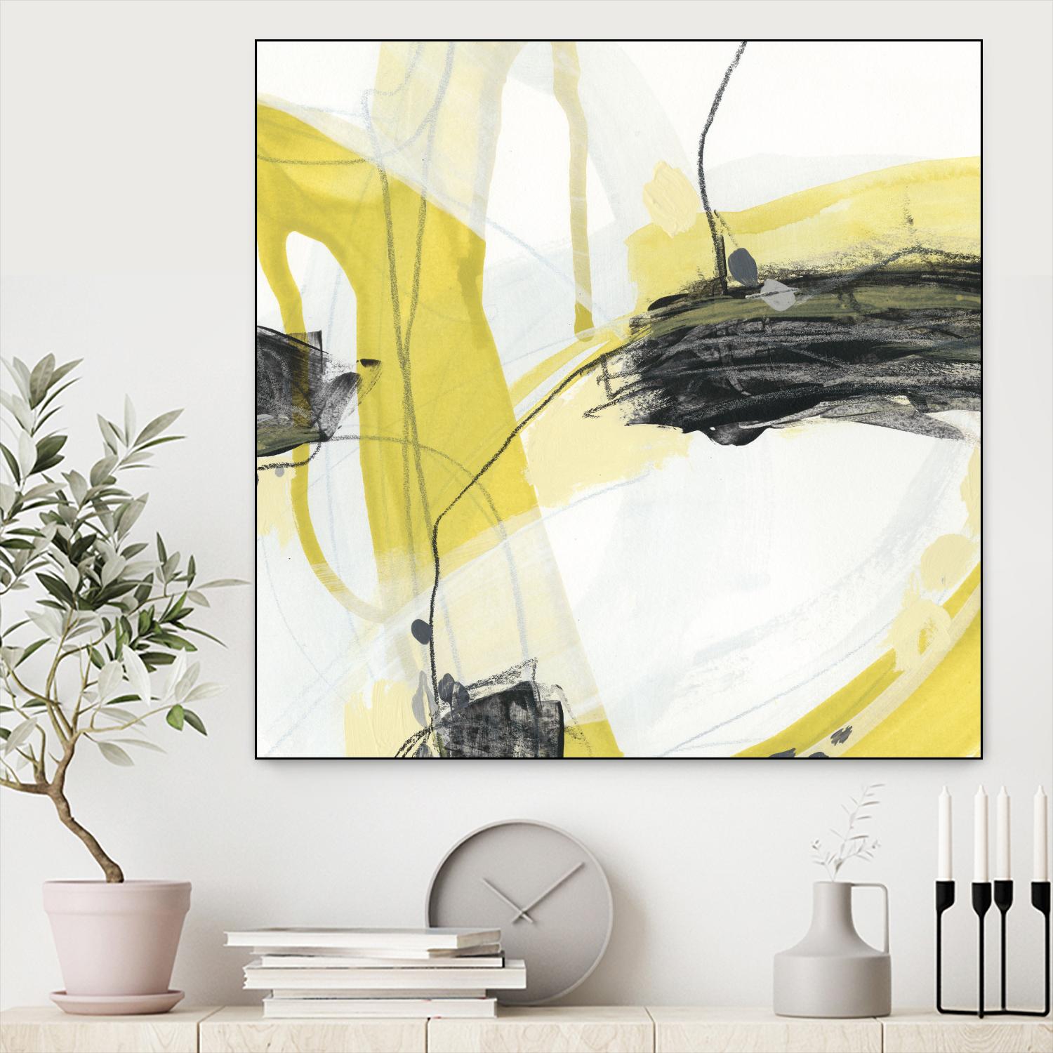 Conduit II by June Erica Vess on GIANT ART - yellow abstract