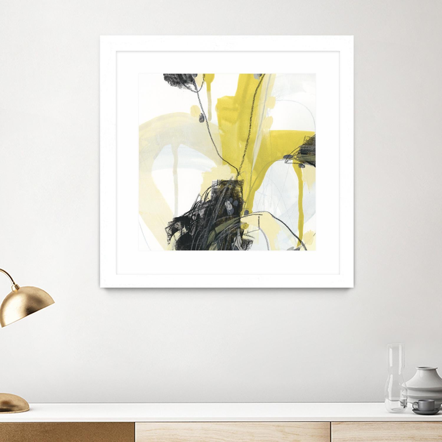 Conduit III by June Erica Vess on GIANT ART - yellow abstract
