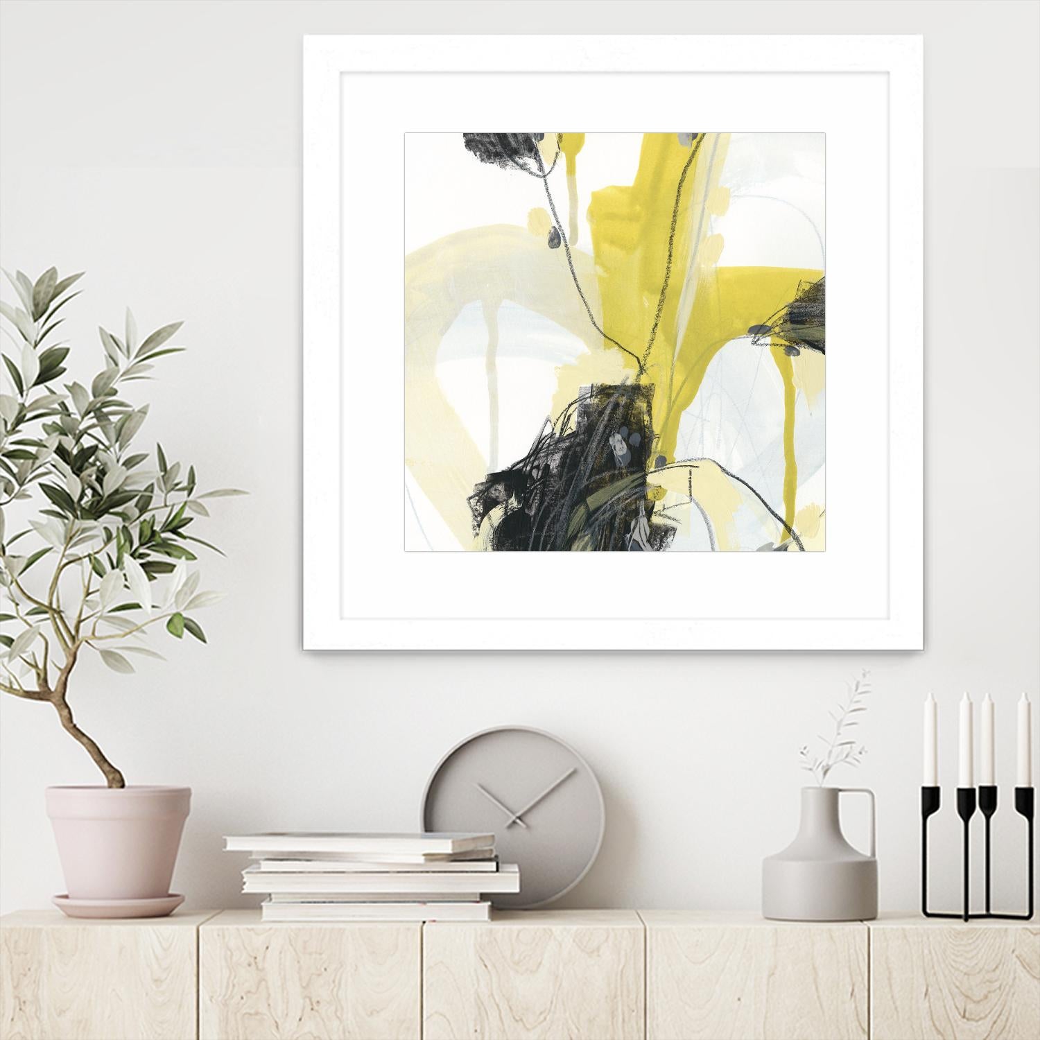 Conduit III by June Erica Vess on GIANT ART - yellow abstract