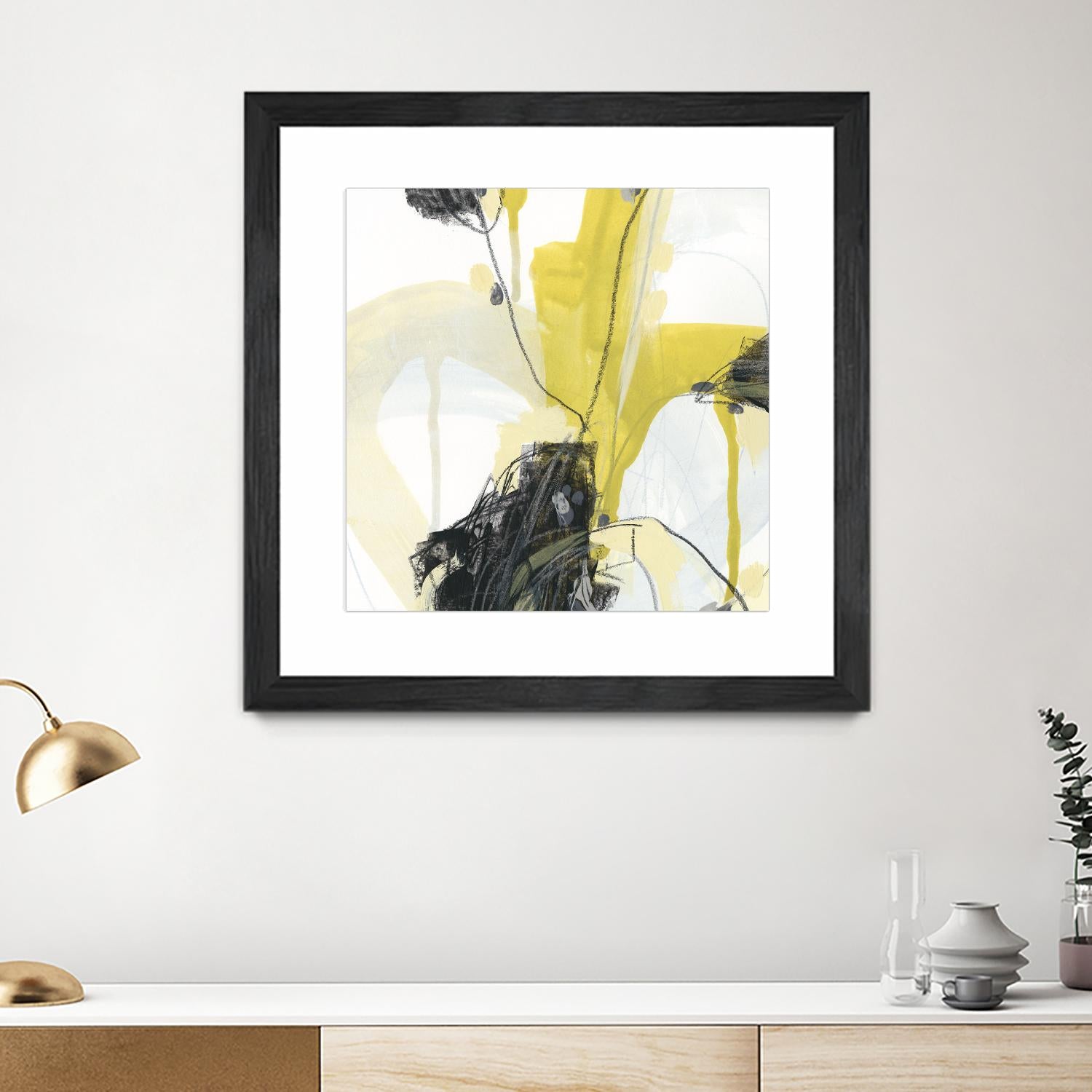 Conduit III by June Erica Vess on GIANT ART - yellow abstract