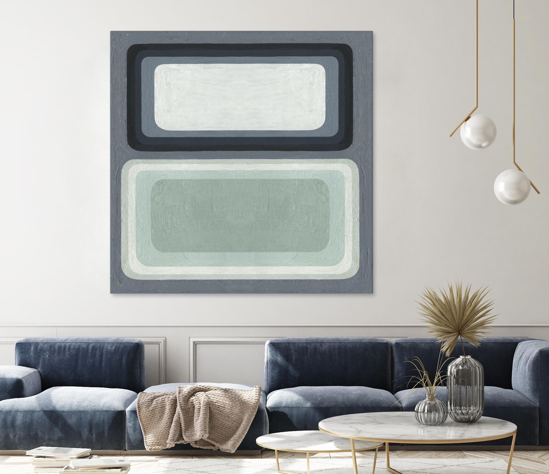 Maritime Color Field I by Emma Scarvey on GIANT ART - green abstract