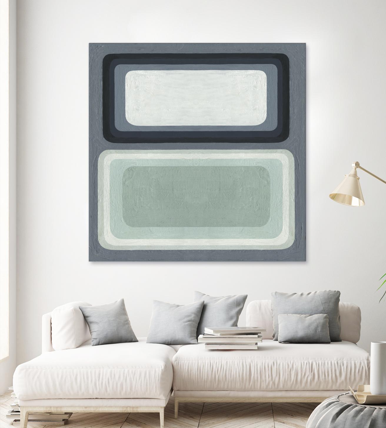 Maritime Color Field I by Emma Scarvey on GIANT ART - green abstract