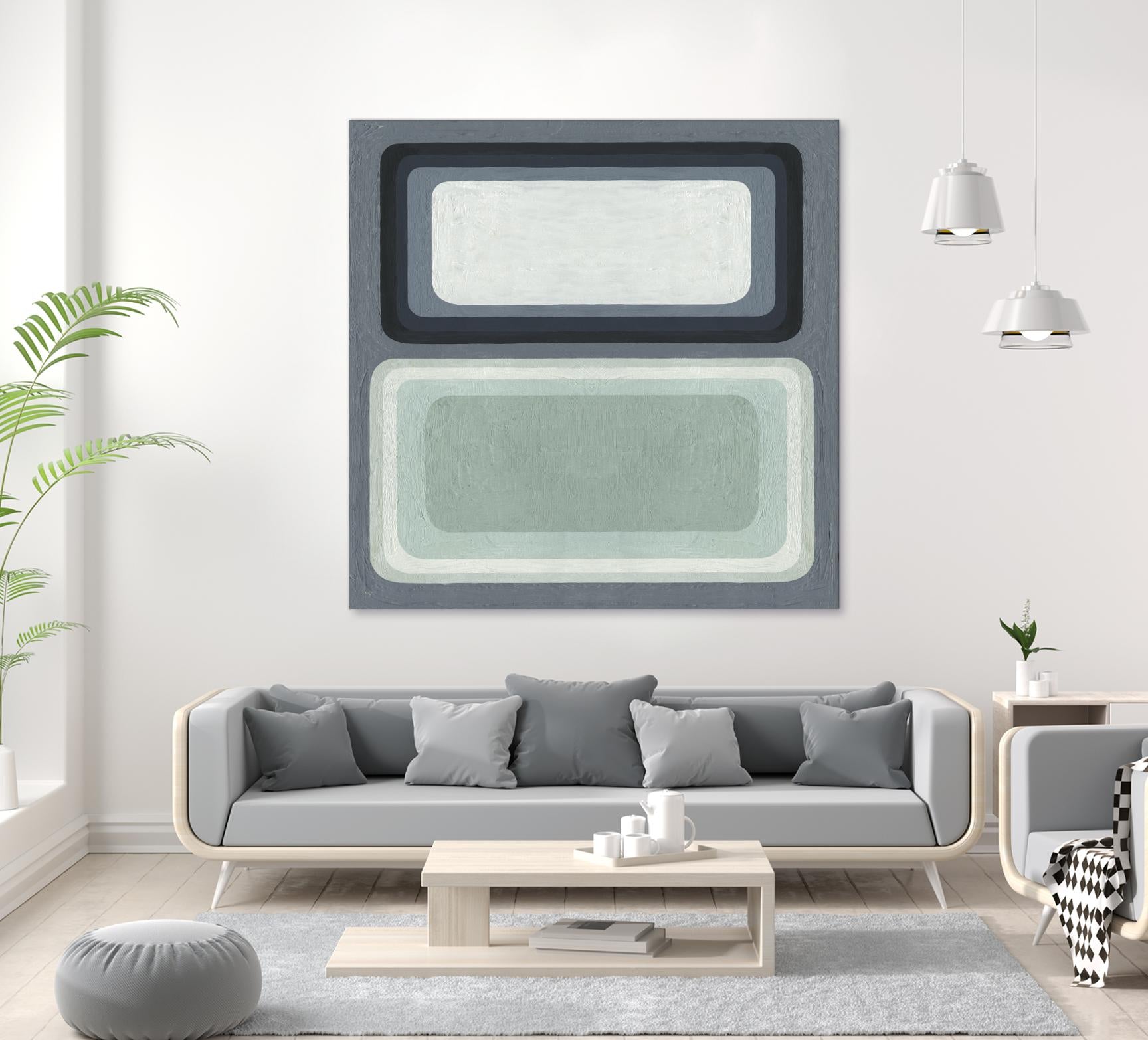 Maritime Color Field I by Emma Scarvey on GIANT ART - green abstract