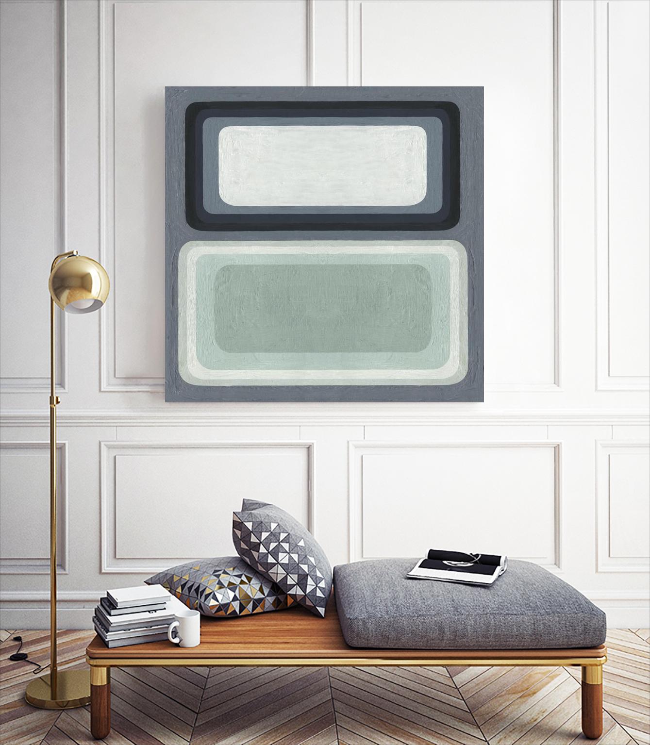 Maritime Color Field I by Emma Scarvey on GIANT ART - green abstract