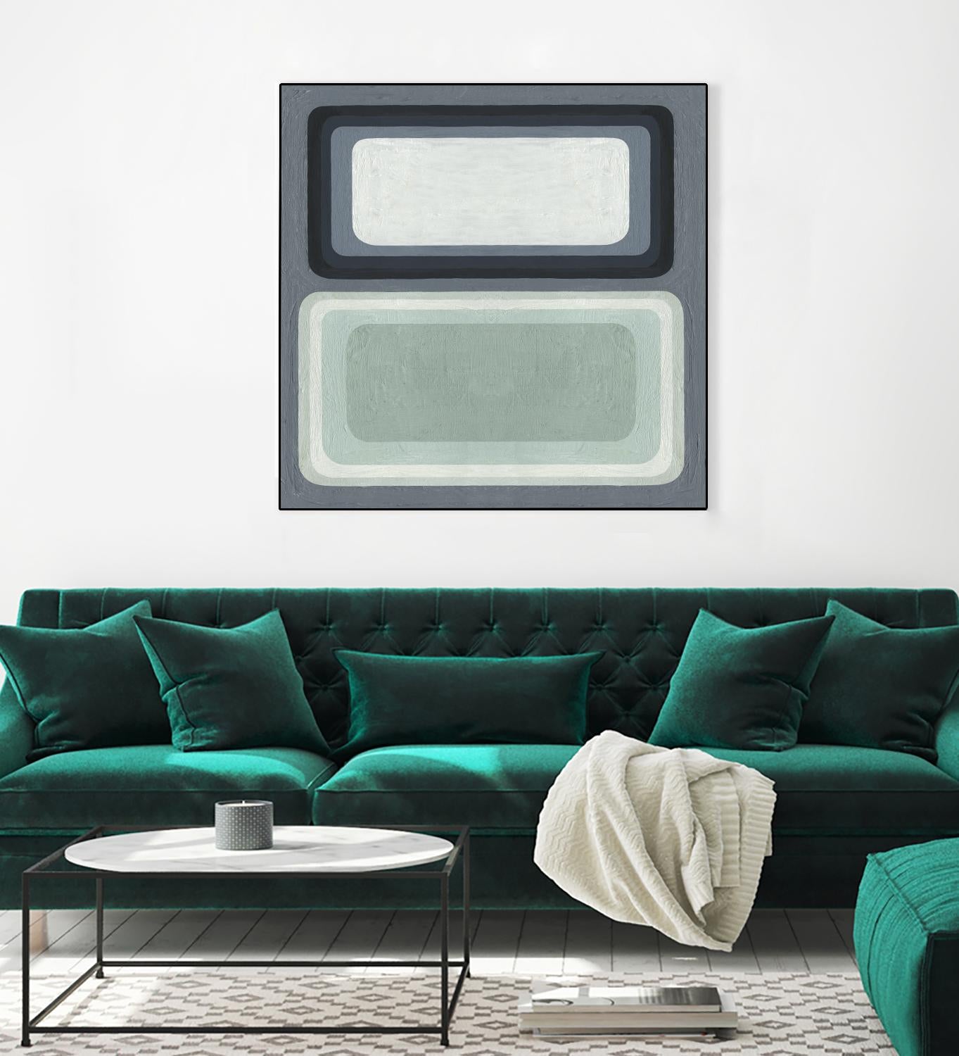 Maritime Color Field I by Emma Scarvey on GIANT ART - green abstract