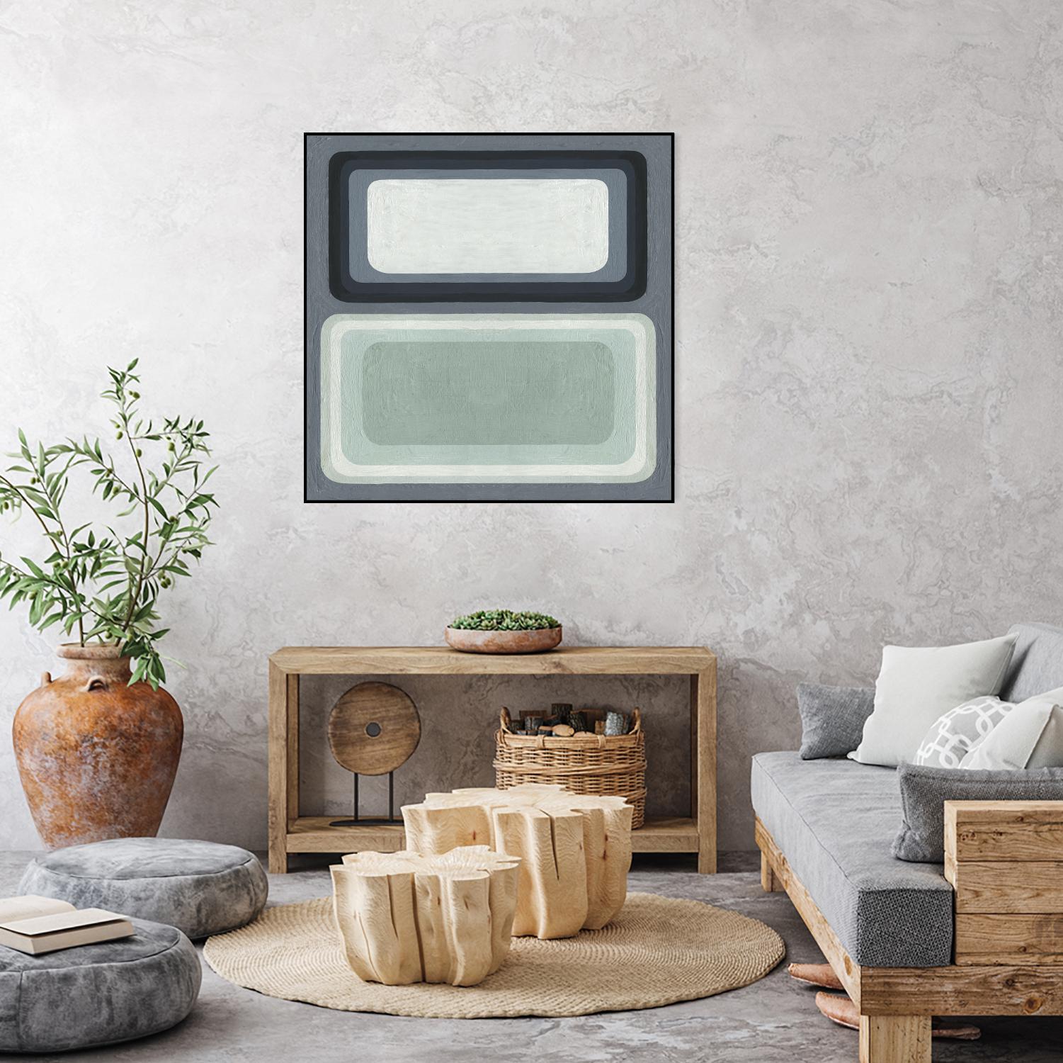 Maritime Color Field I by Emma Scarvey on GIANT ART - green abstract