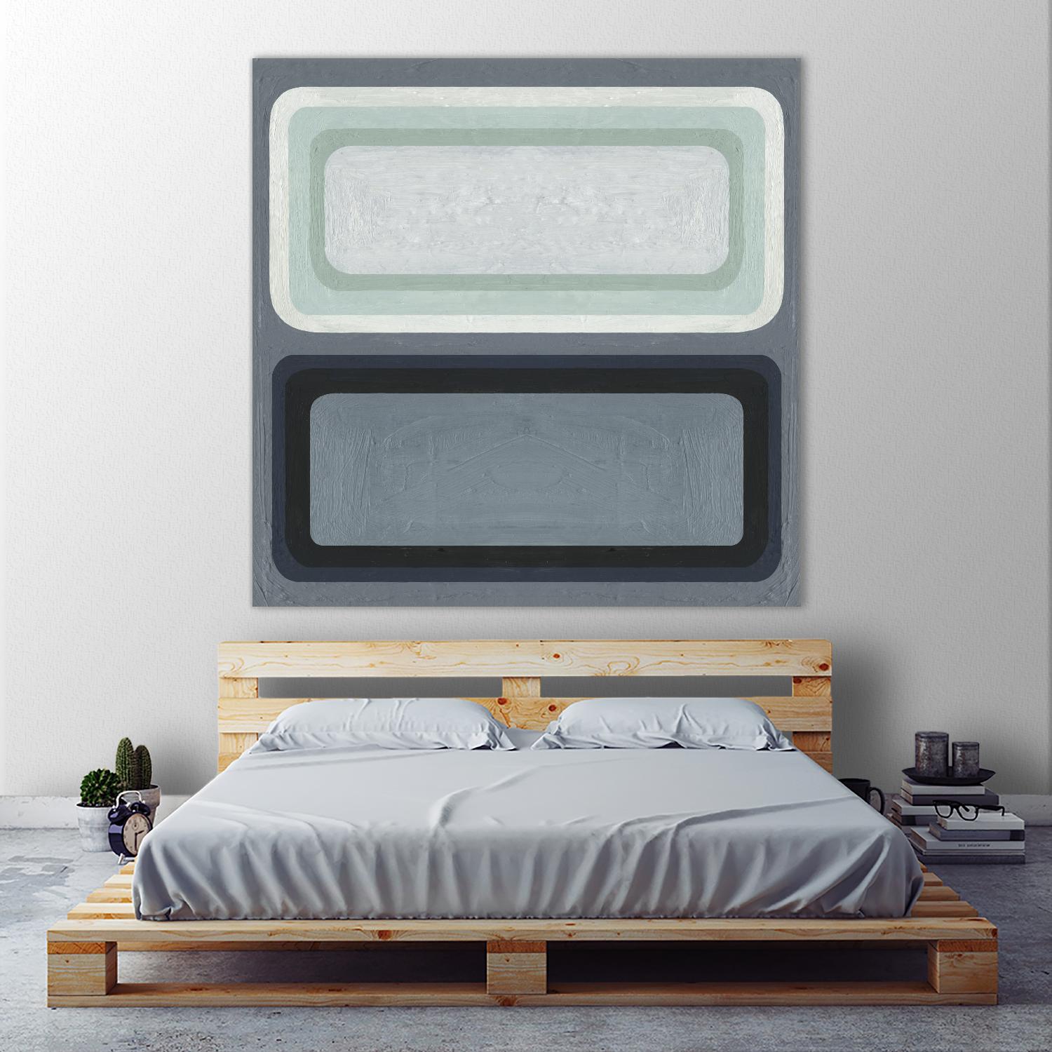 Maritime Color Field II by Emma Scarvey on GIANT ART - green abstract
