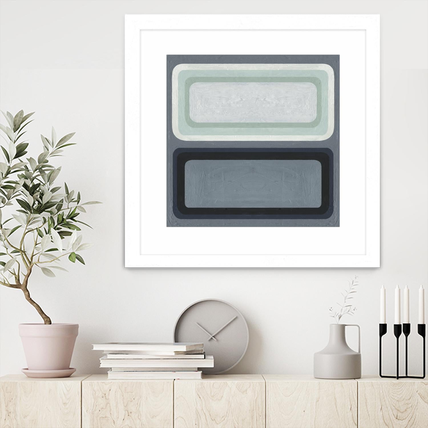 Maritime Color Field II by Emma Scarvey on GIANT ART - green abstract