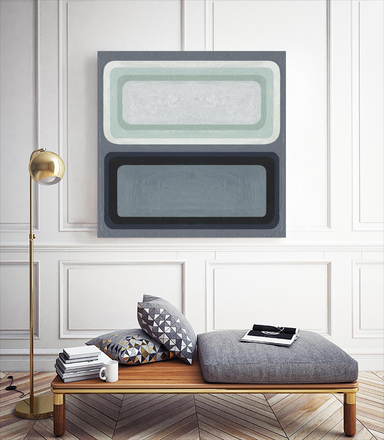 Maritime Color Field II by Emma Scarvey on GIANT ART - green abstract