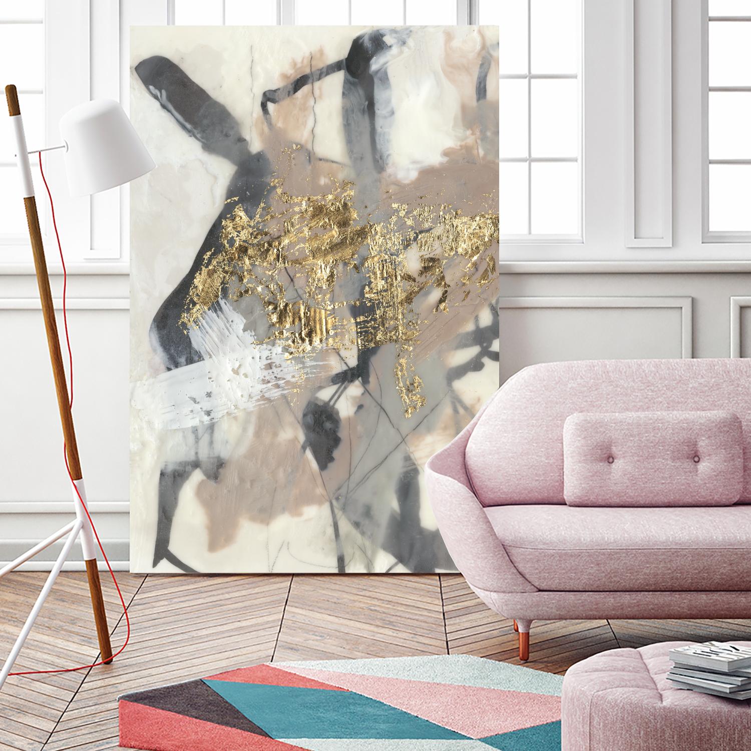 Golden Blush I by Jennifer Goldberger on GIANT ART - abstract