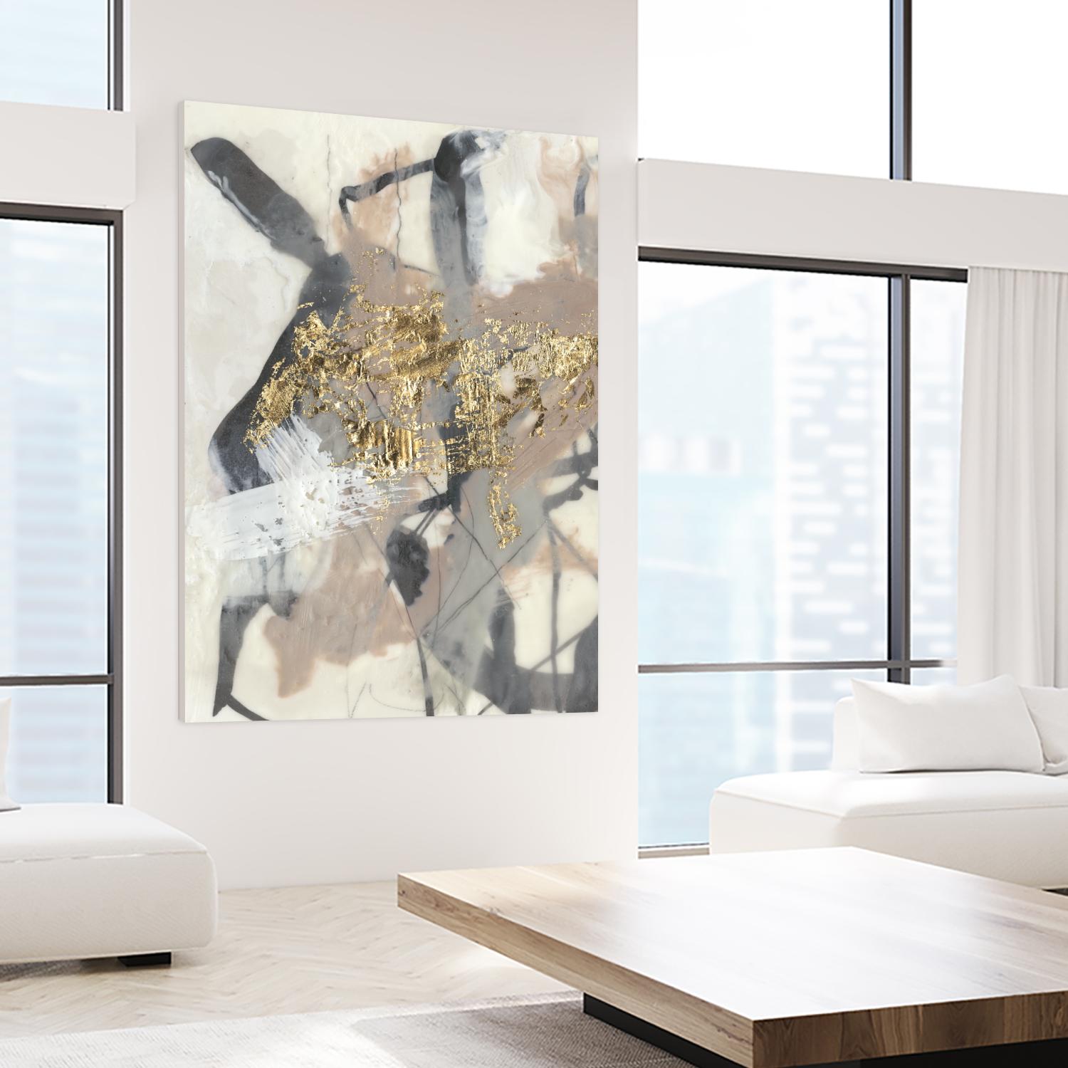 Golden Blush I by Jennifer Goldberger on GIANT ART - abstract