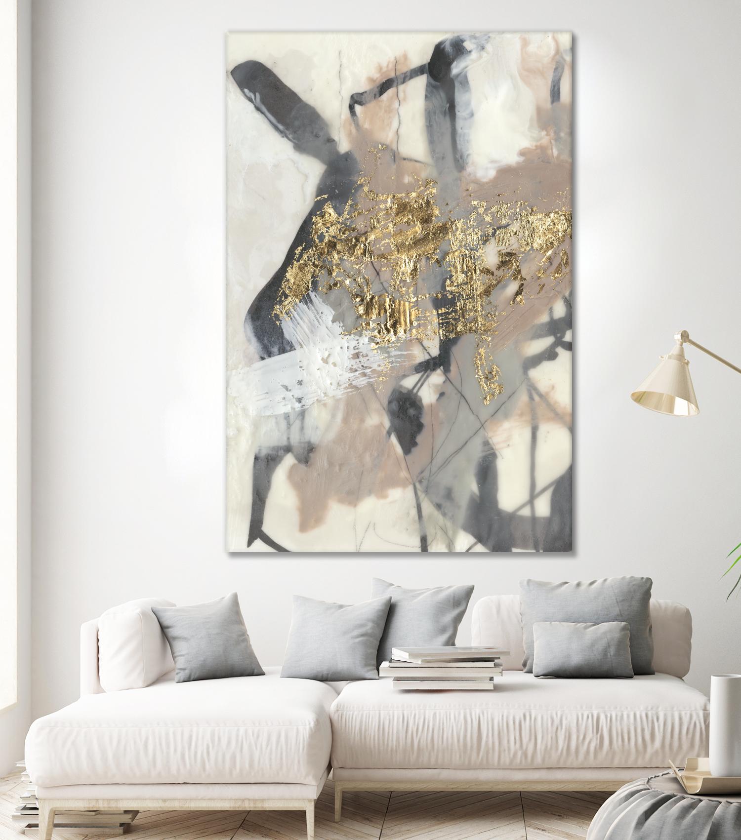 Golden Blush I by Jennifer Goldberger on GIANT ART - abstract