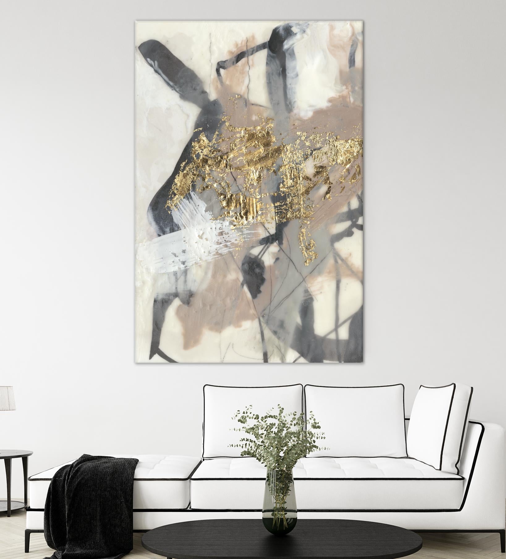 Golden Blush I by Jennifer Goldberger on GIANT ART - abstract