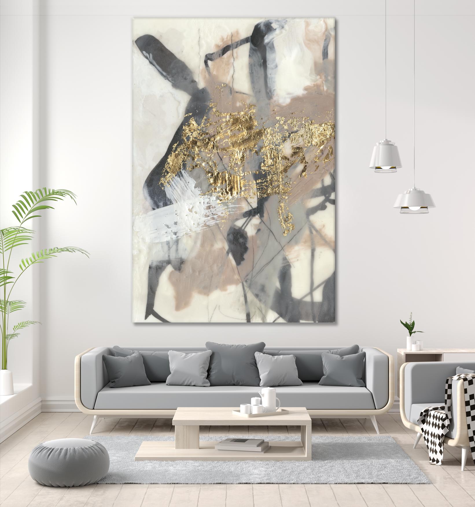 Golden Blush I by Jennifer Goldberger on GIANT ART - abstract