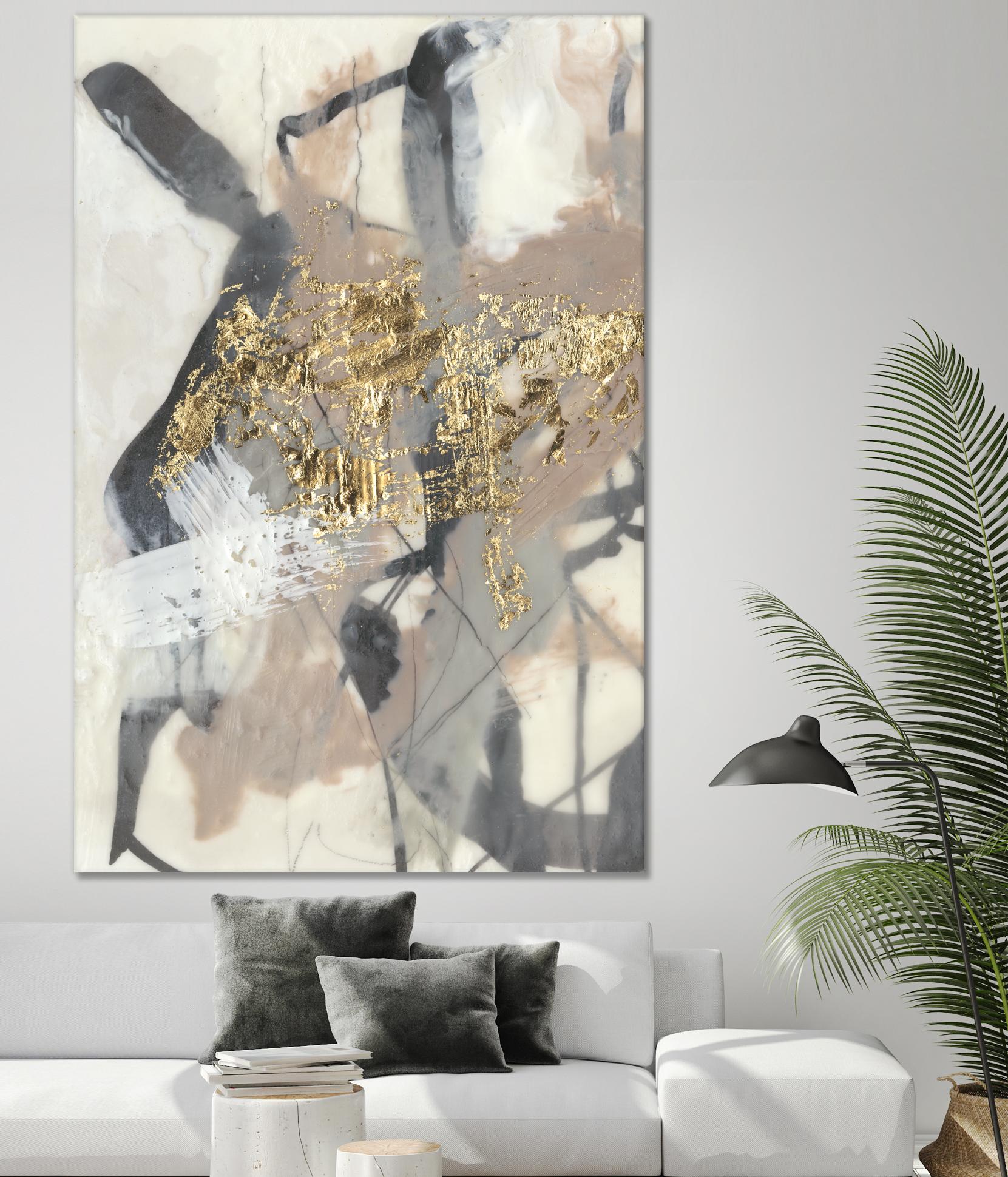 Golden Blush I by Jennifer Goldberger on GIANT ART - abstract