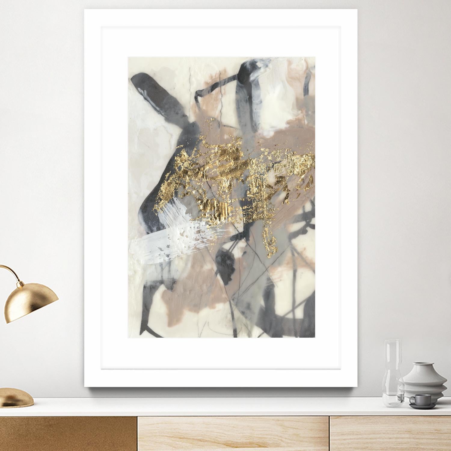 Golden Blush I by Jennifer Goldberger on GIANT ART - abstract