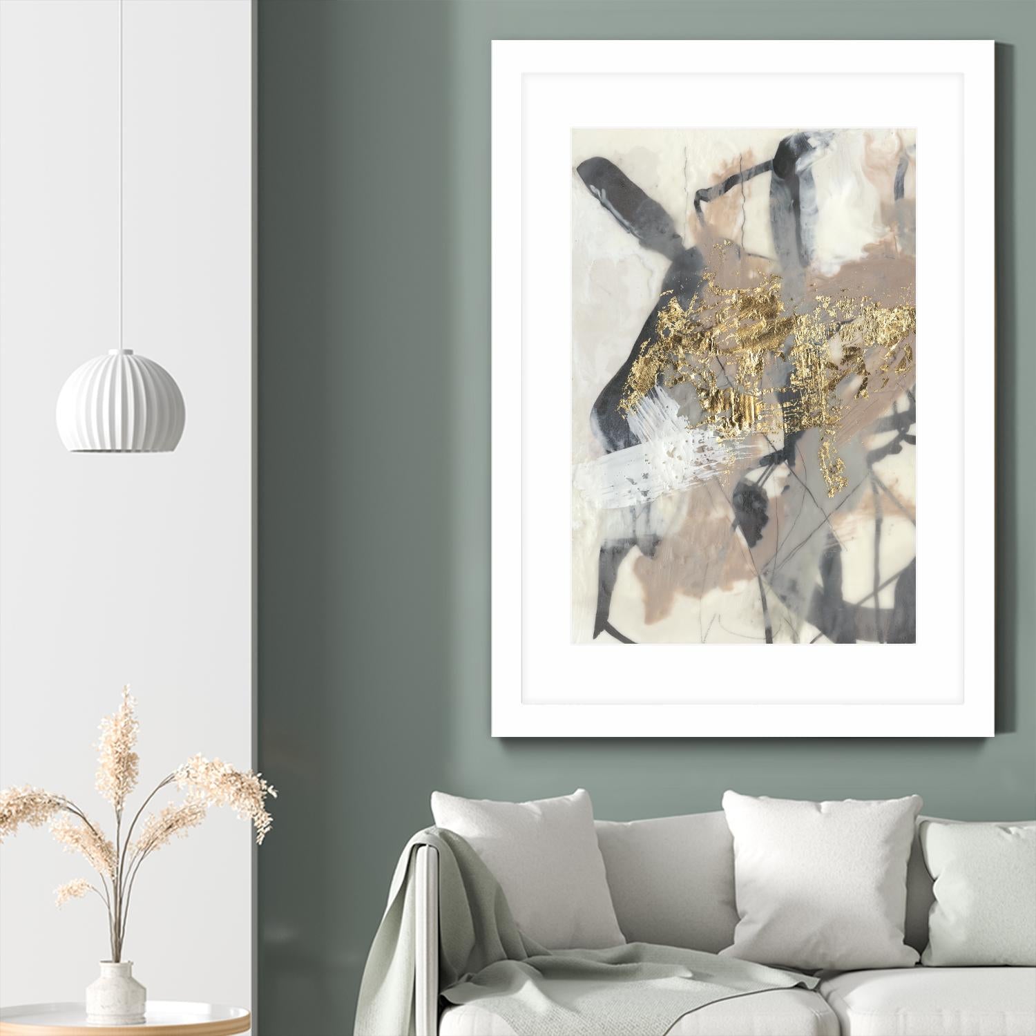 Golden Blush I by Jennifer Goldberger on GIANT ART - abstract