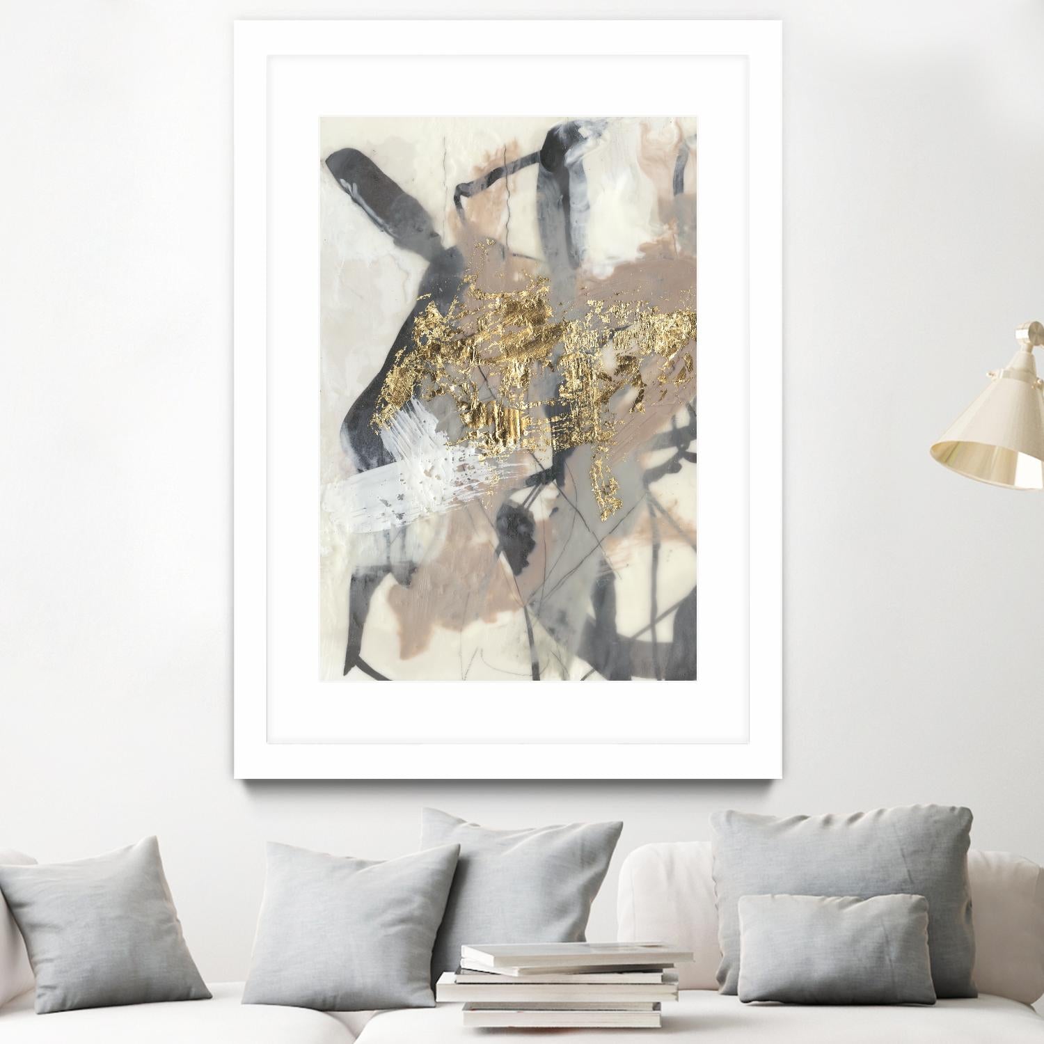 Golden Blush I by Jennifer Goldberger on GIANT ART - abstract