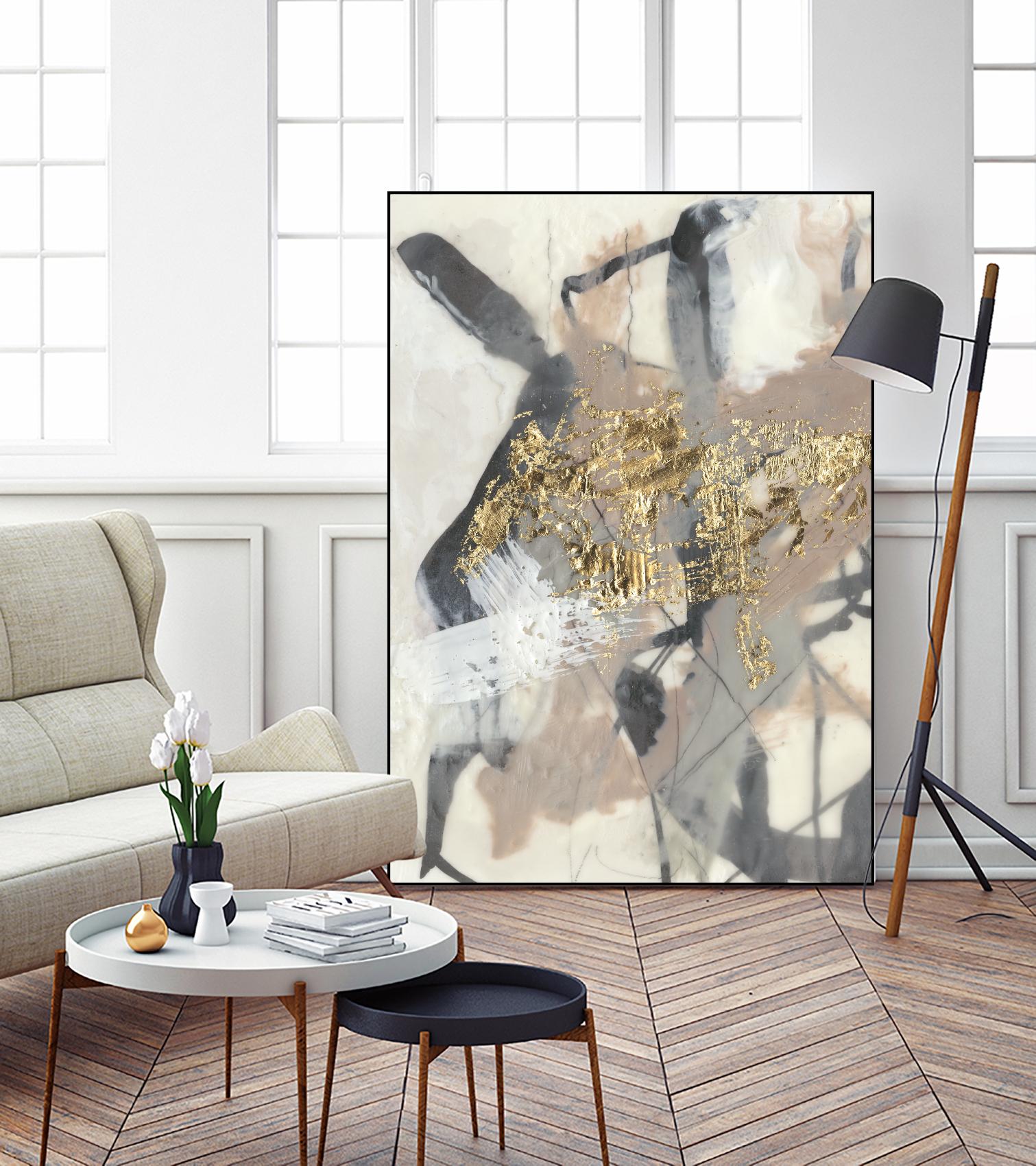 Golden Blush I by Jennifer Goldberger on GIANT ART - abstract