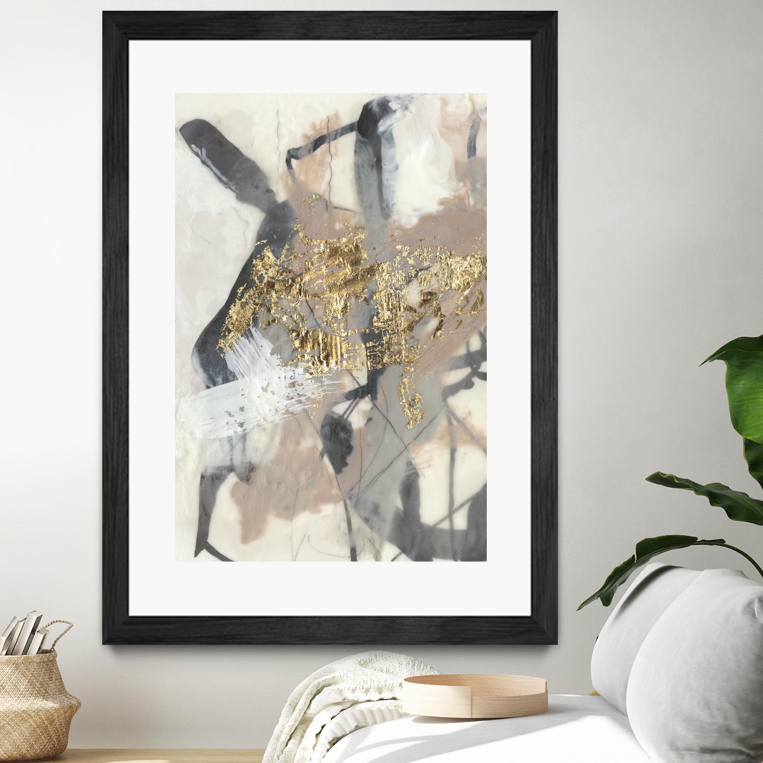Golden Blush I by Jennifer Goldberger on GIANT ART - abstract