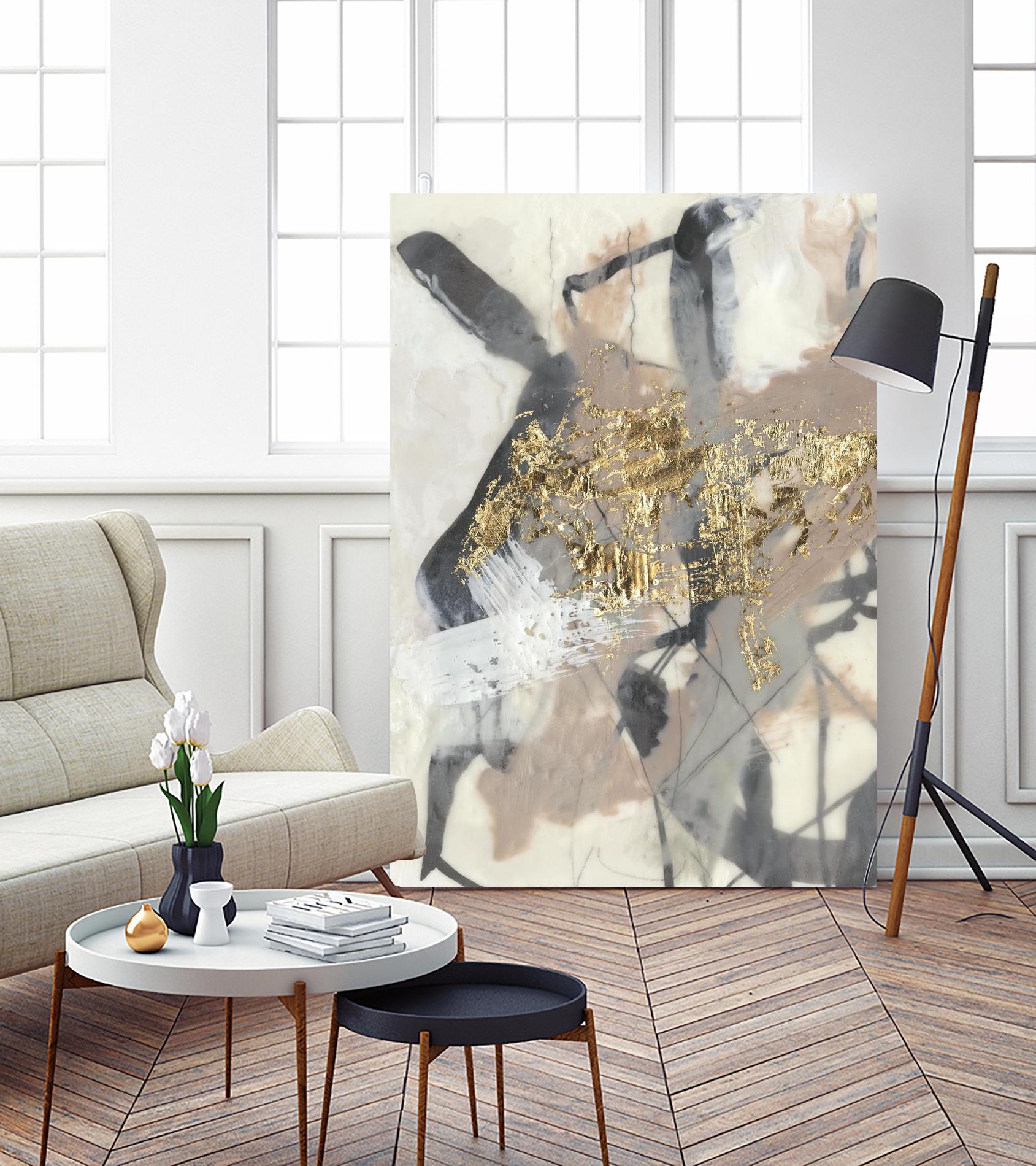 Golden Blush I by Jennifer Goldberger on GIANT ART - abstract
