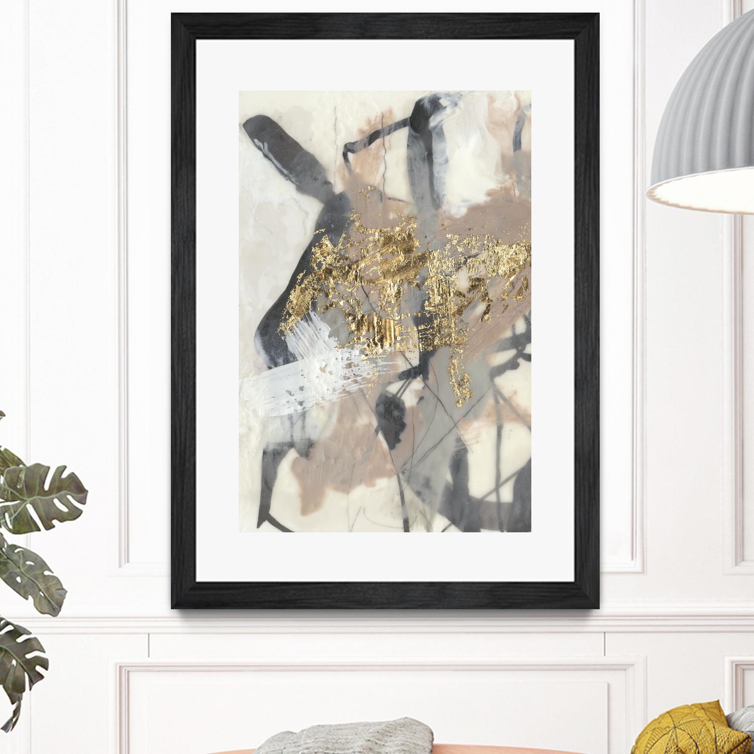 Golden Blush I by Jennifer Goldberger on GIANT ART - abstract