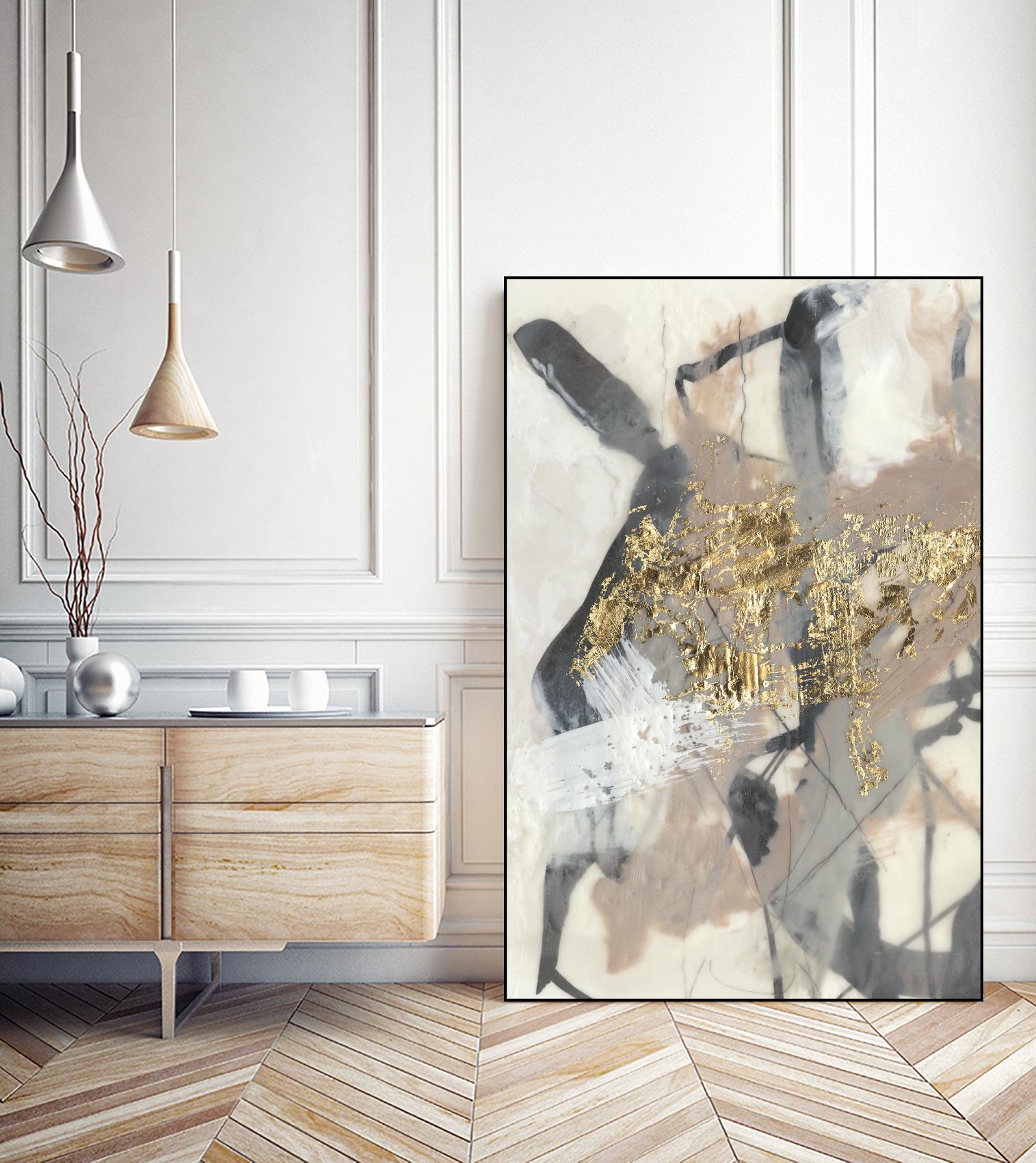 Golden Blush I by Jennifer Goldberger on GIANT ART - abstract