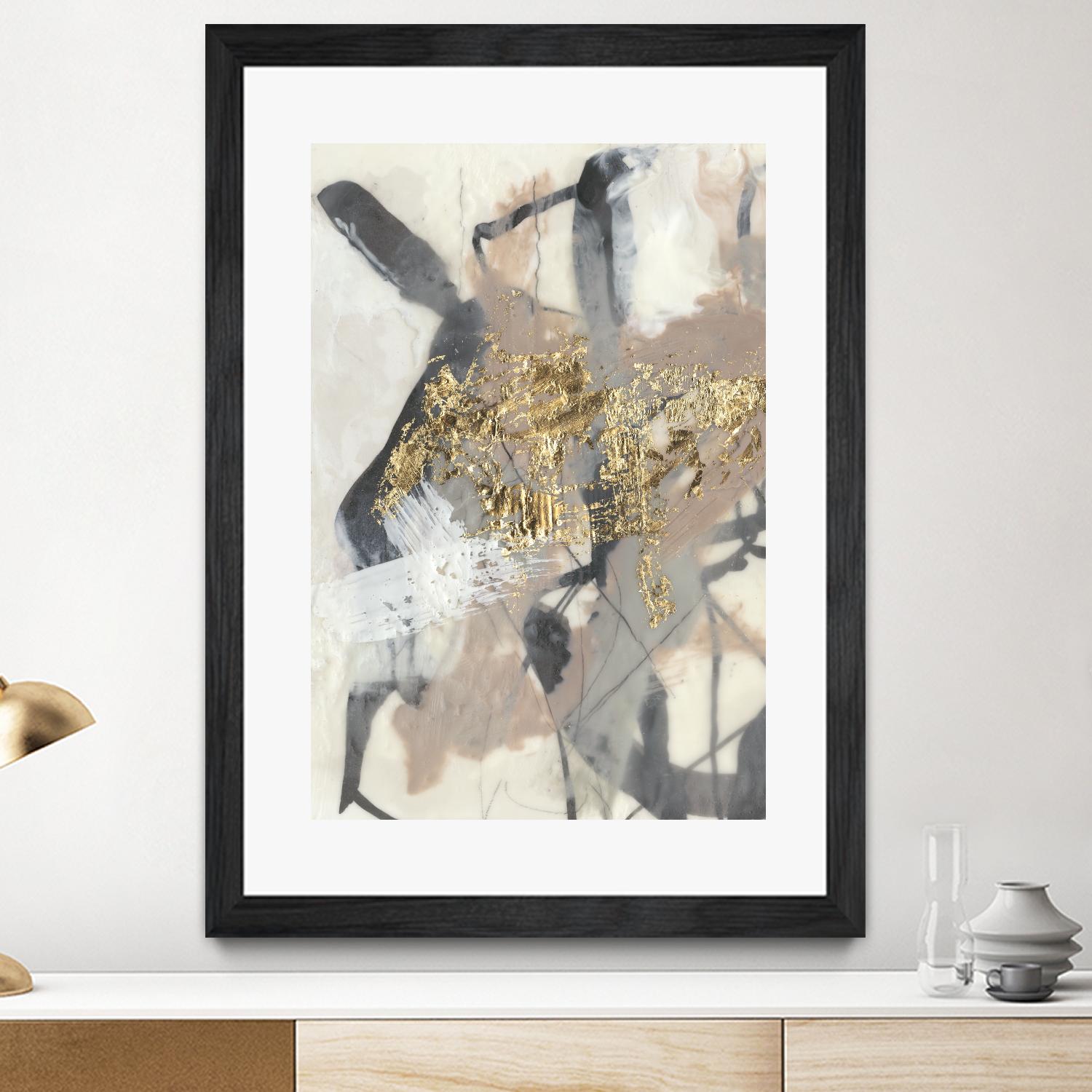 Golden Blush I by Jennifer Goldberger on GIANT ART - abstract