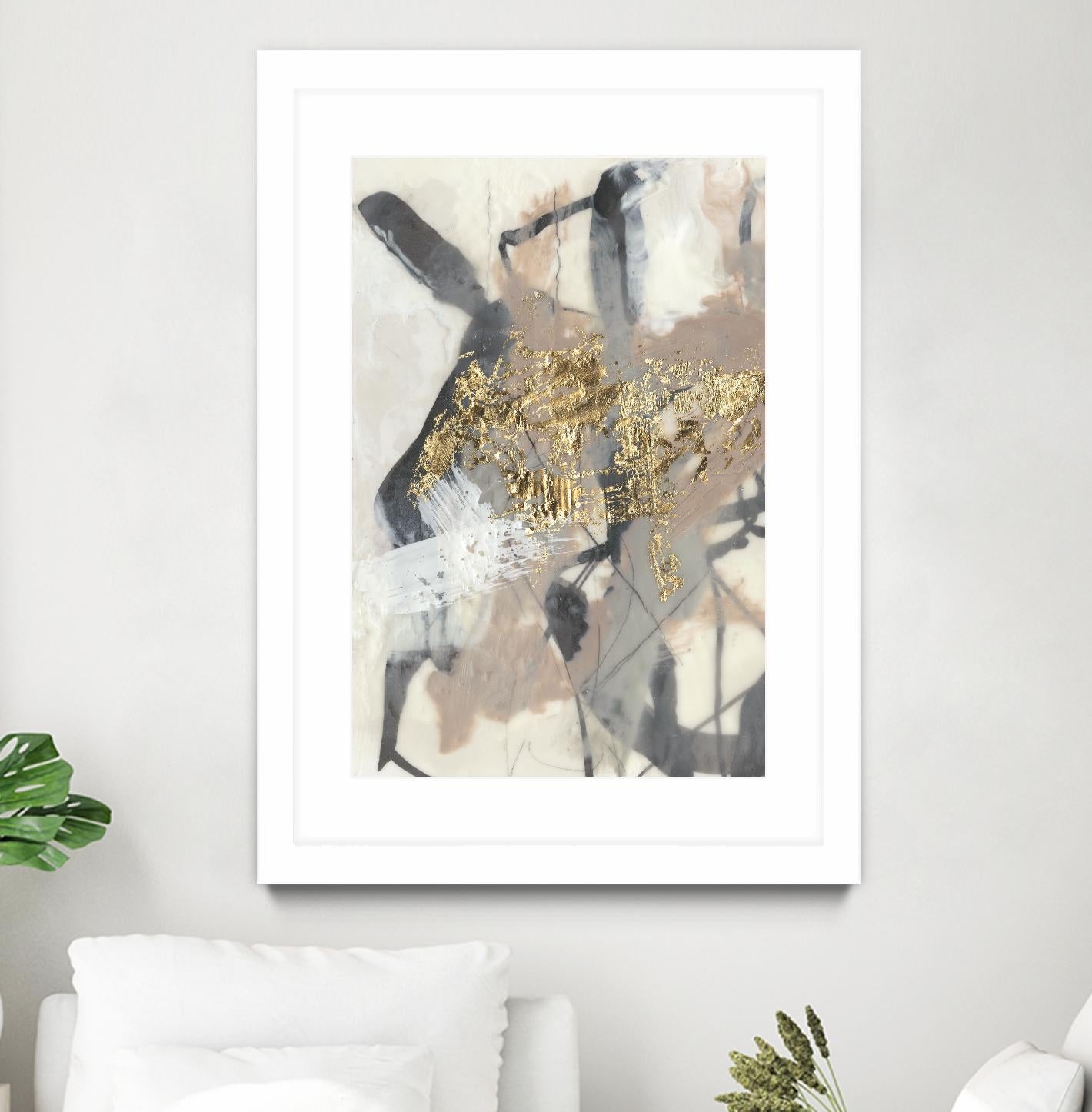 Golden Blush I by Jennifer Goldberger on GIANT ART - abstract