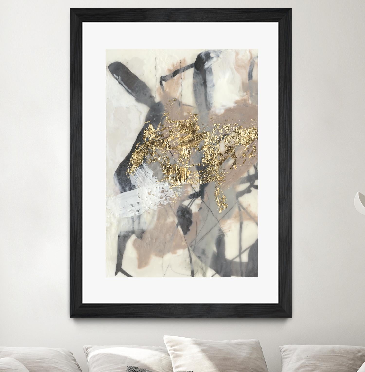 Golden Blush I by Jennifer Goldberger on GIANT ART - abstract