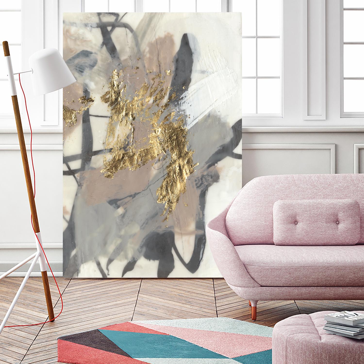 Golden Blush II by Jennifer Goldberger on GIANT ART - abstract