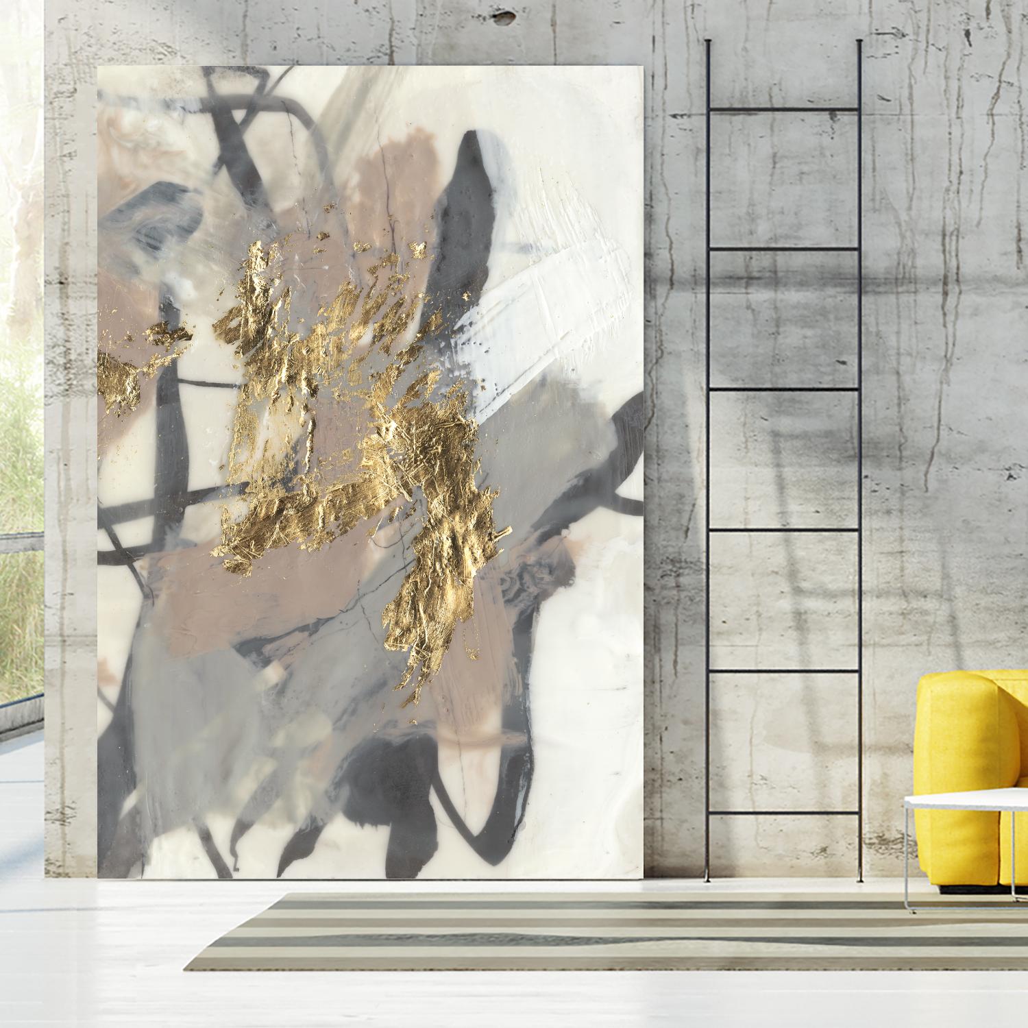 Golden Blush II by Jennifer Goldberger on GIANT ART - abstract