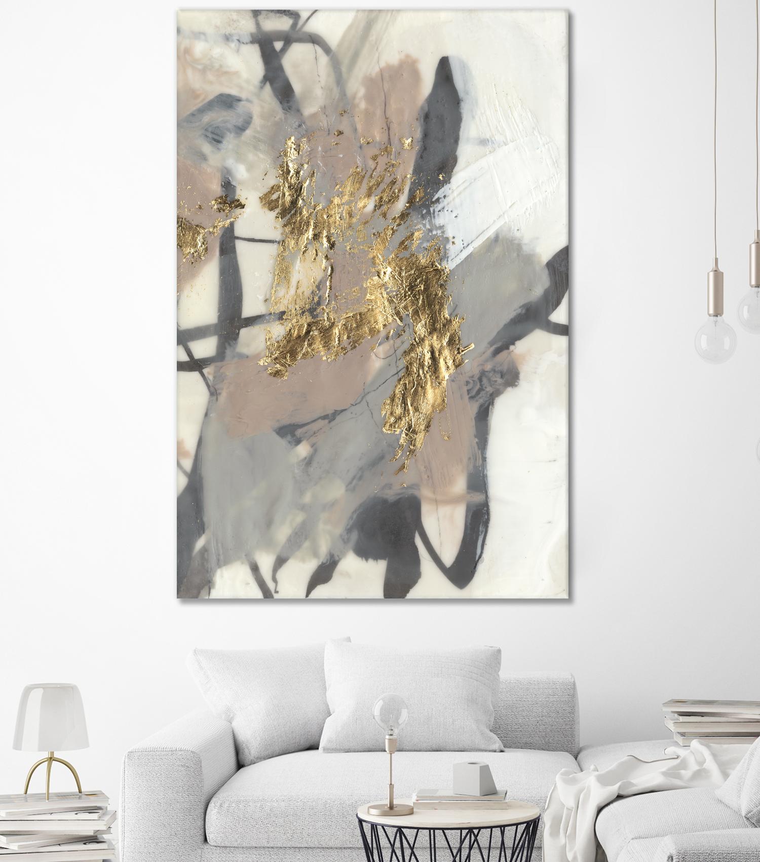 Golden Blush II by Jennifer Goldberger on GIANT ART - abstract