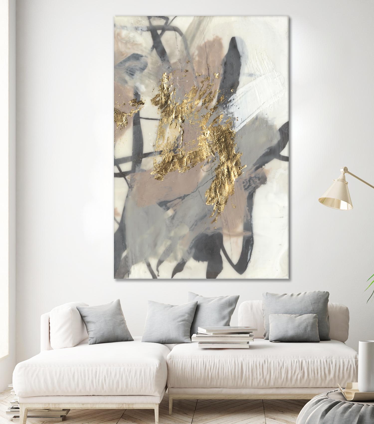 Golden Blush II by Jennifer Goldberger on GIANT ART - abstract