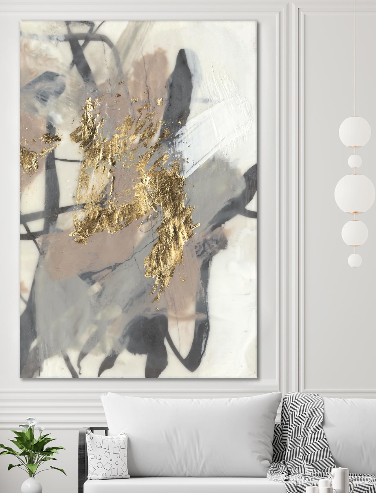 Golden Blush II by Jennifer Goldberger on GIANT ART - abstract
