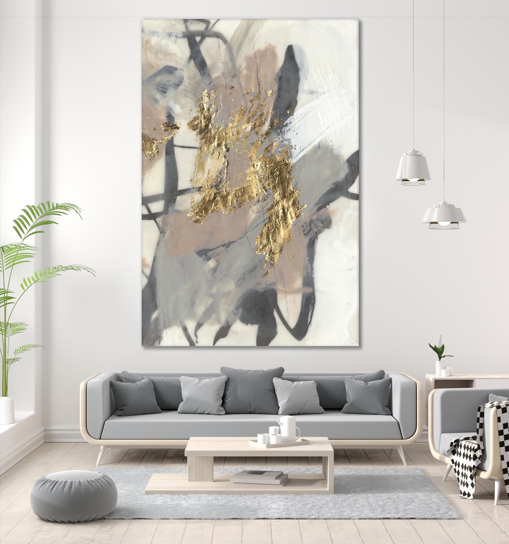 Golden Blush II by Jennifer Goldberger on GIANT ART - abstract
