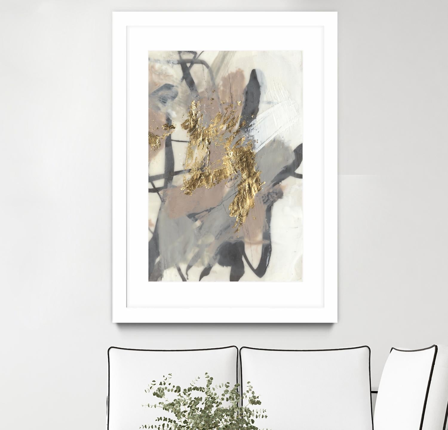 Golden Blush II by Jennifer Goldberger on GIANT ART - abstract