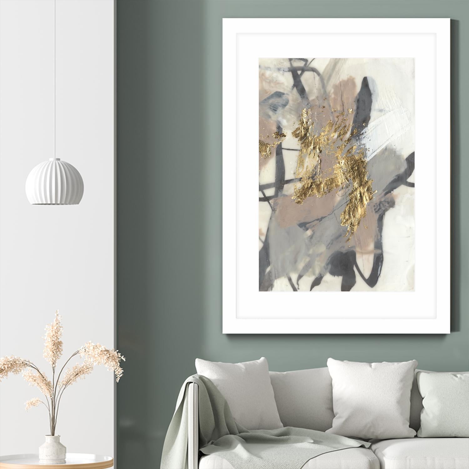 Golden Blush II by Jennifer Goldberger on GIANT ART - abstract