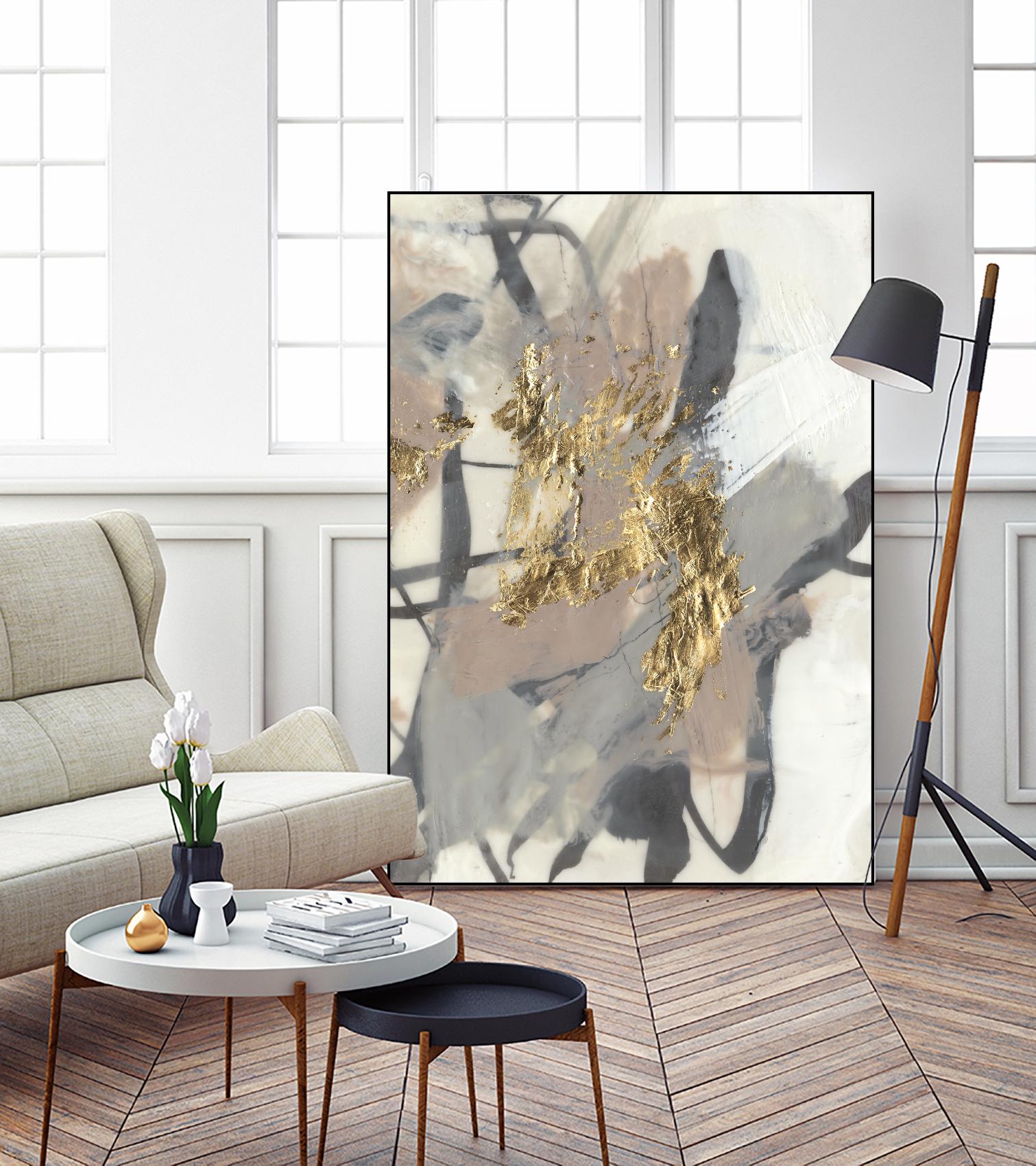 Golden Blush II by Jennifer Goldberger on GIANT ART - abstract