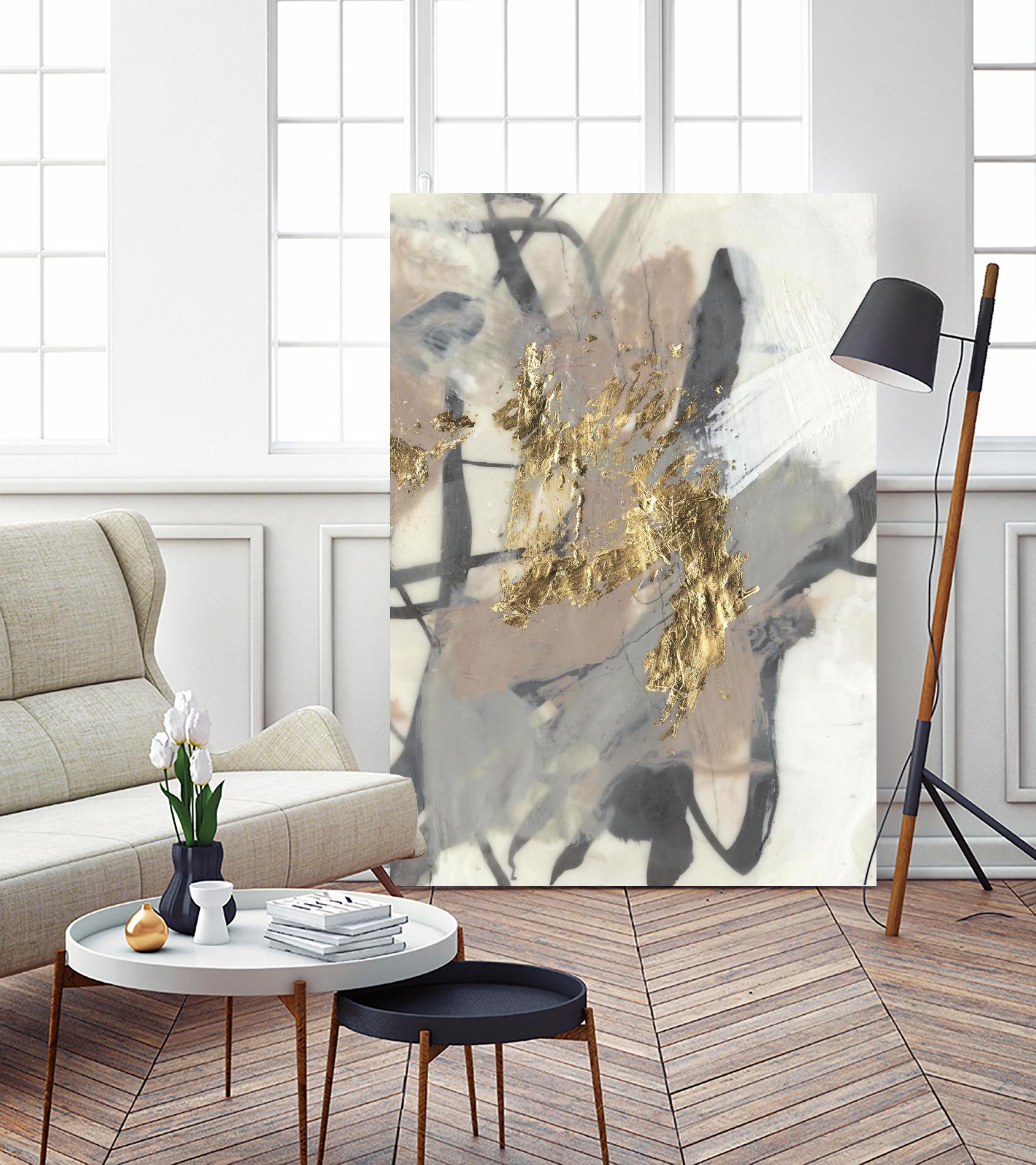 Golden Blush II by Jennifer Goldberger on GIANT ART - abstract